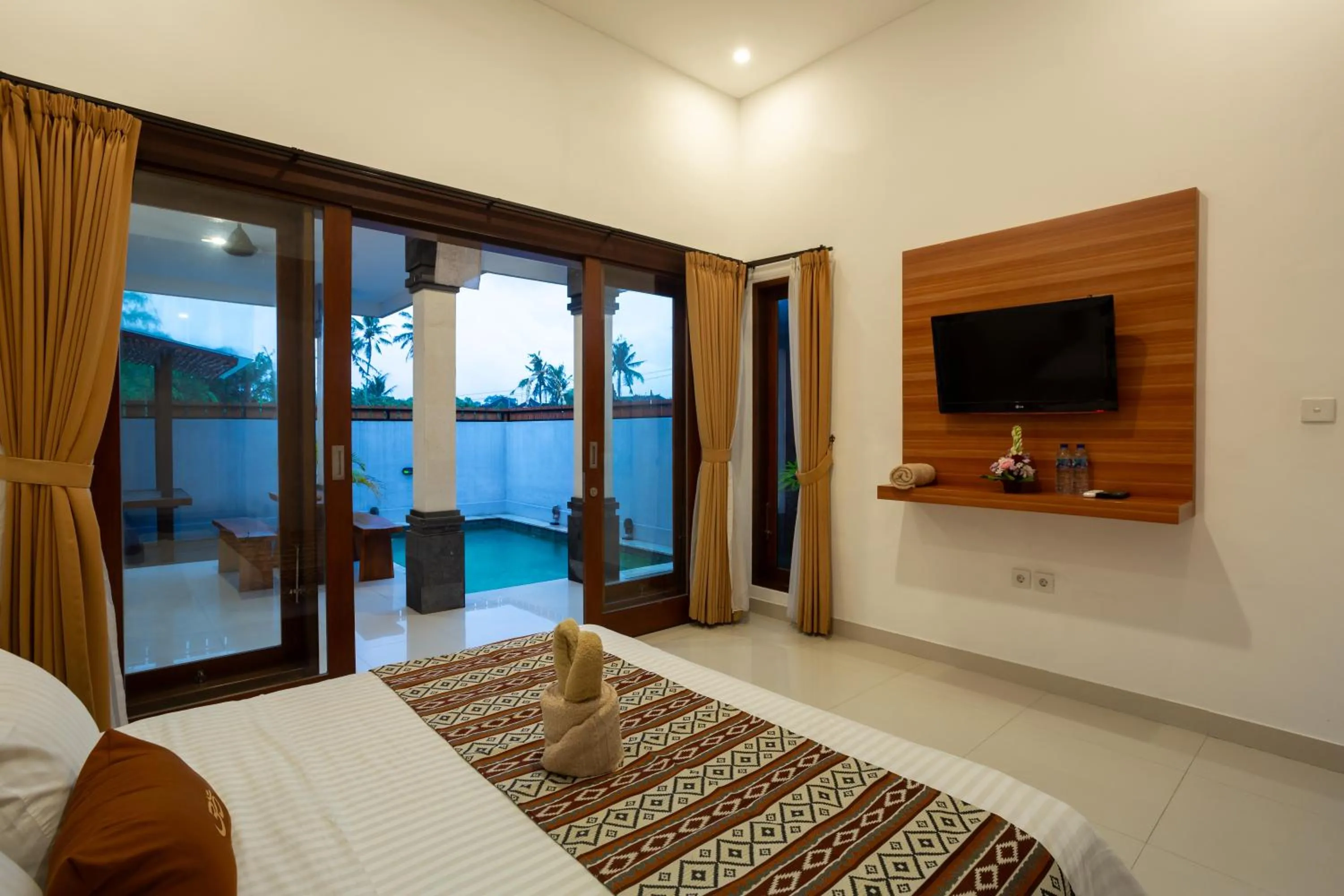 Bedroom, Bed in Om Villas Kedungu