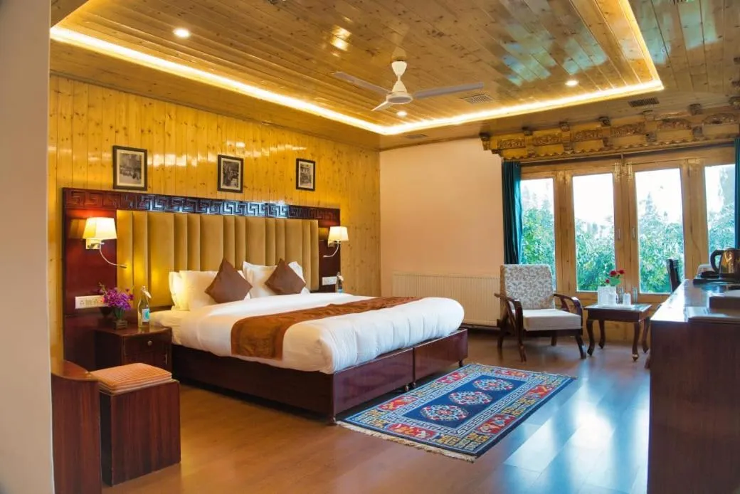 Bed in Hotel Royal Ladakh, Leh