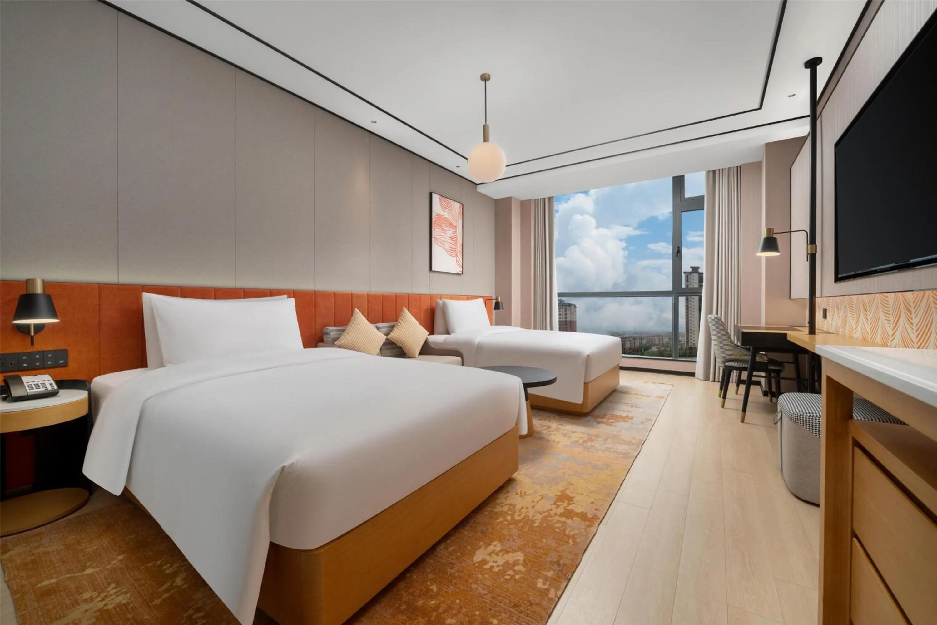 Bed in Hilton Garden Inn Taizhou Xinghua