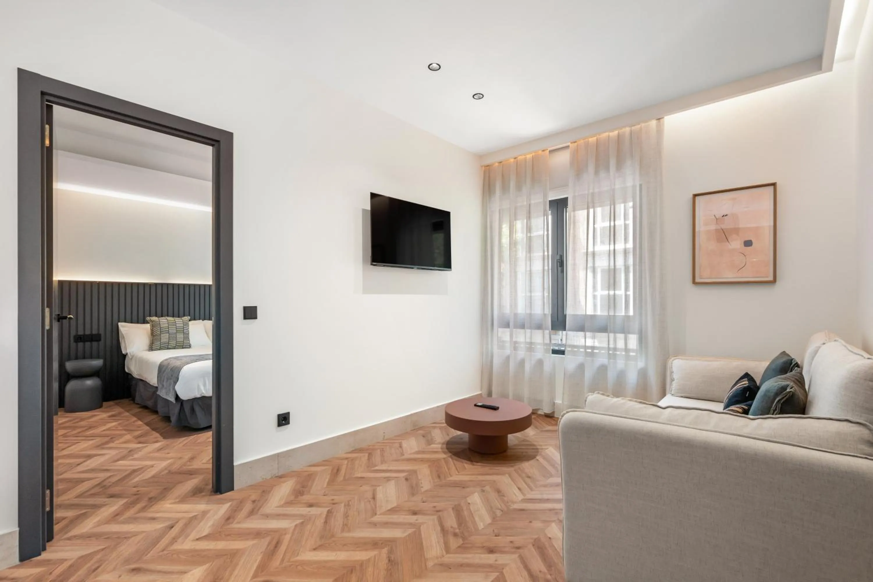 TV and multimedia, Bed in Pacifico Suites near Retiro