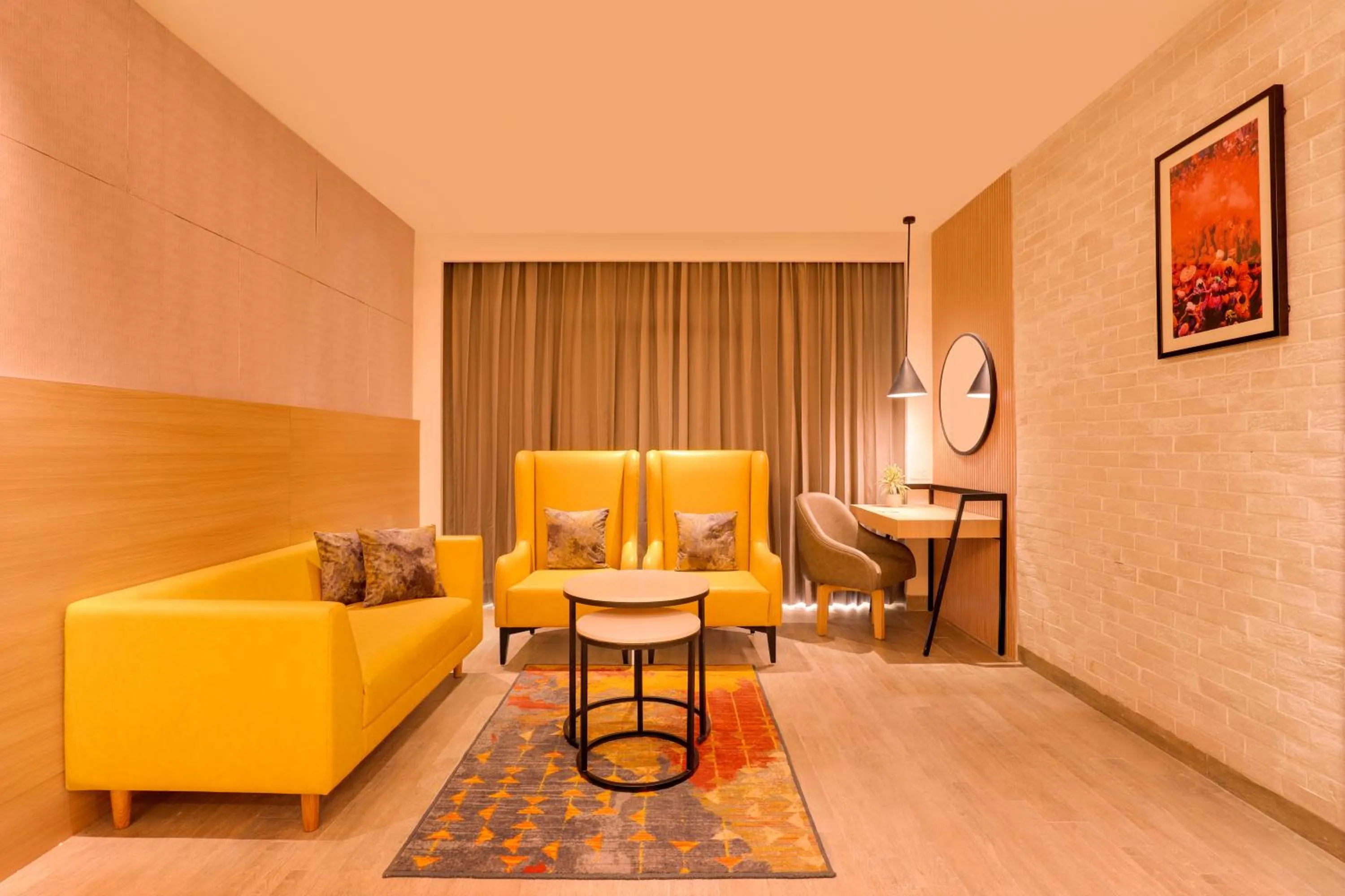 Living room in Lemon Tree Hotel, Chandausi