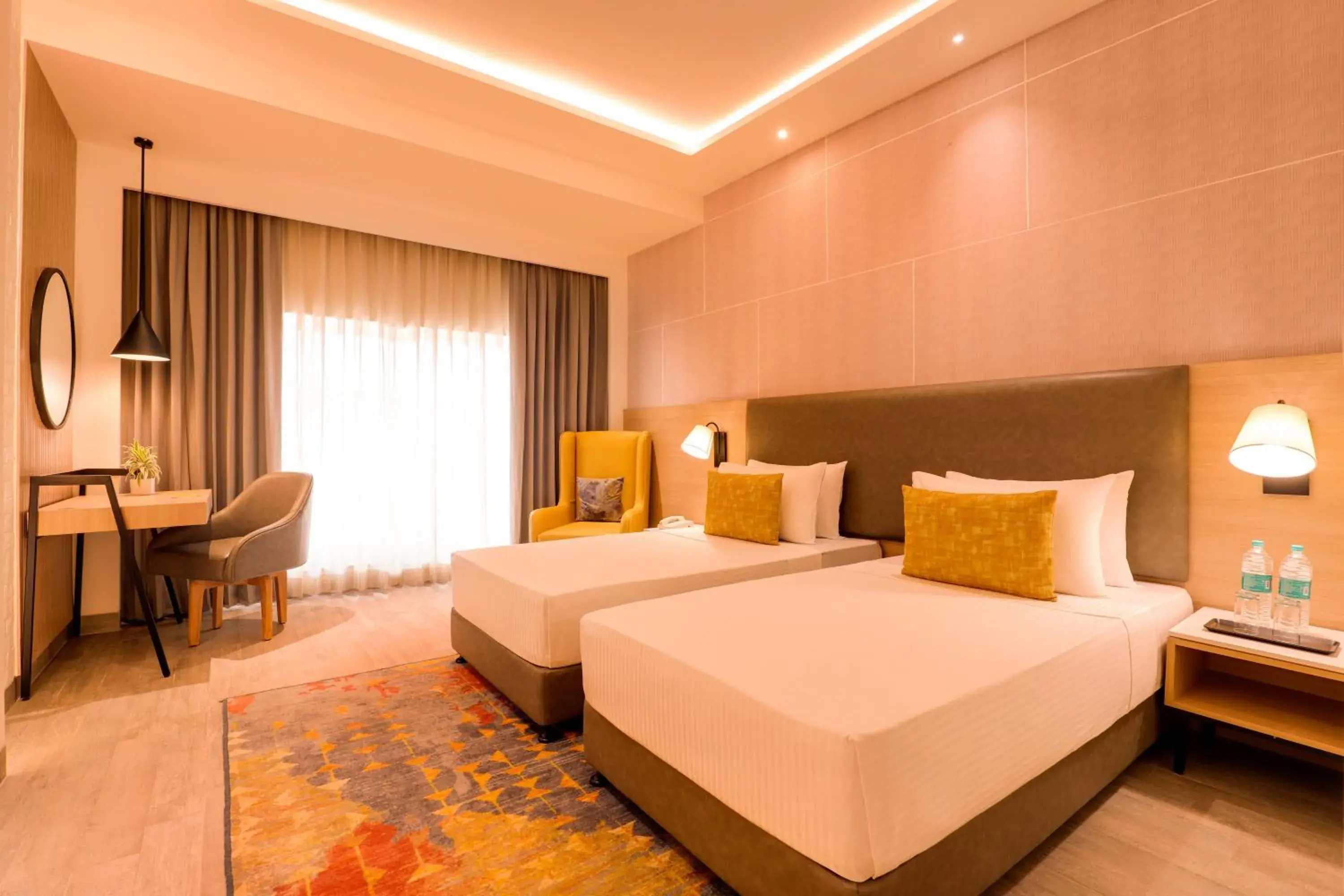 Superior Twin Room in Lemon Tree Hotel, Chandausi Superior Twin Room in Lemon Tree Hotel, Chandausi