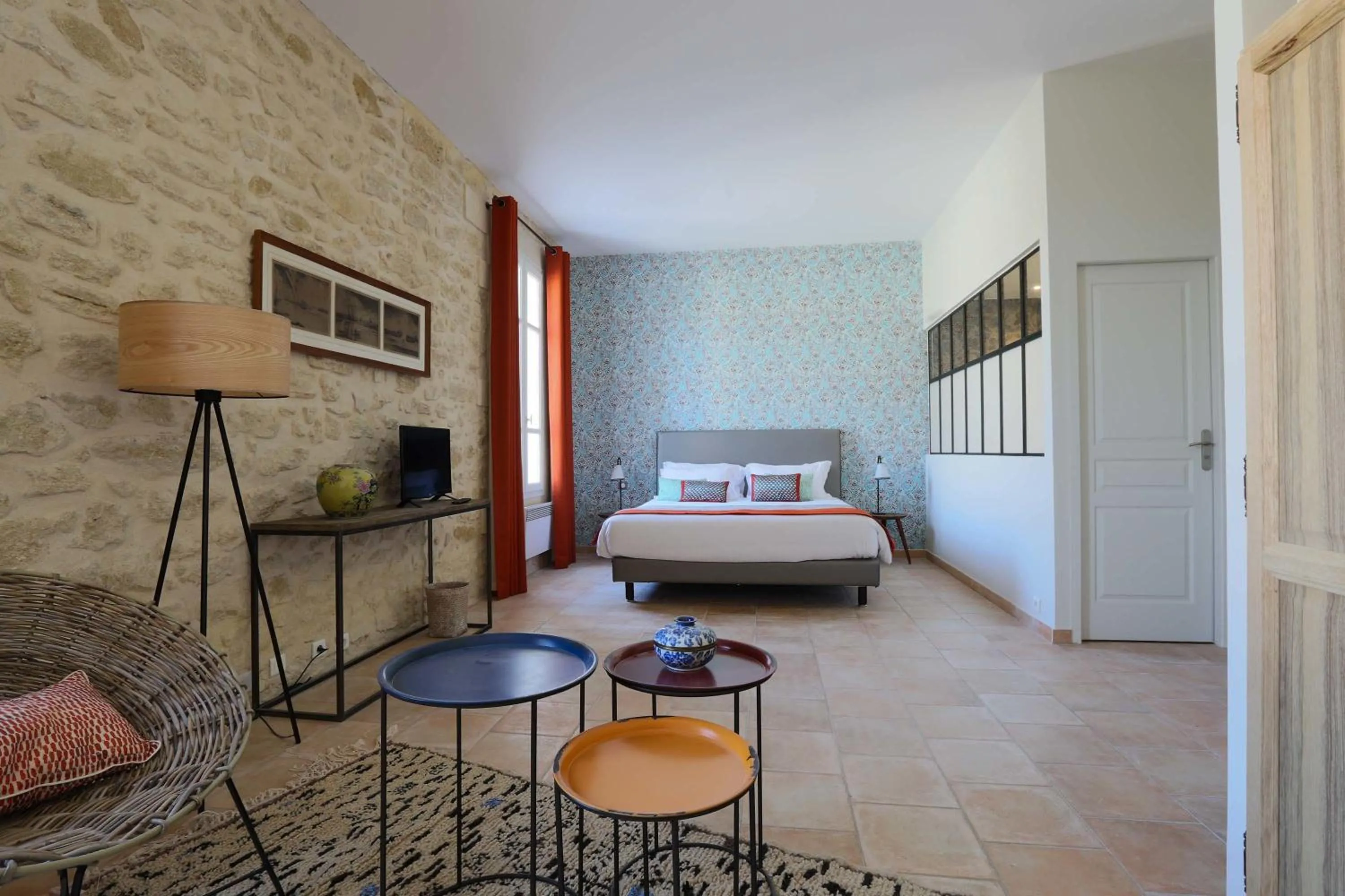 Bedroom in La Cour Des Sens