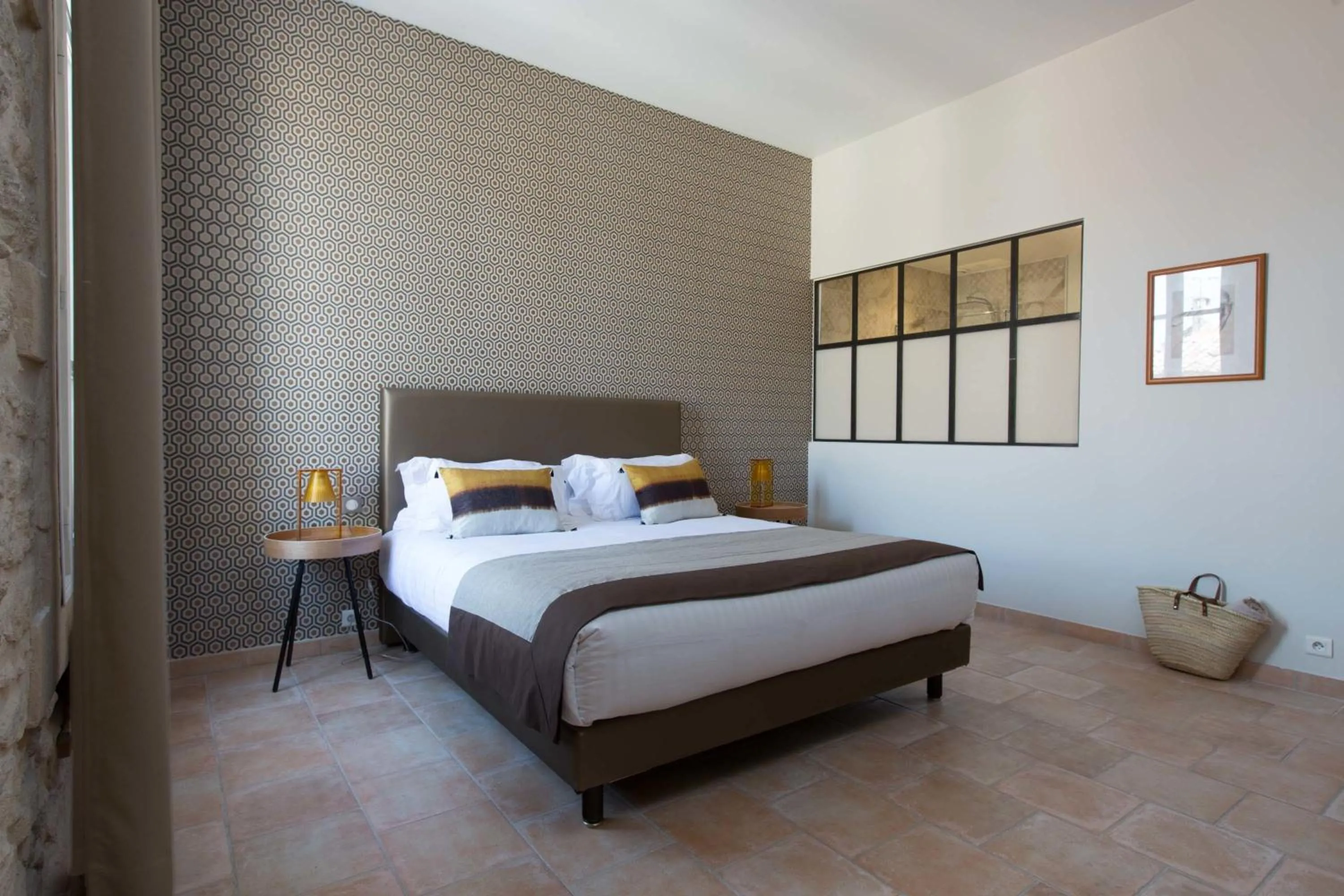 Bedroom in La Cour Des Sens