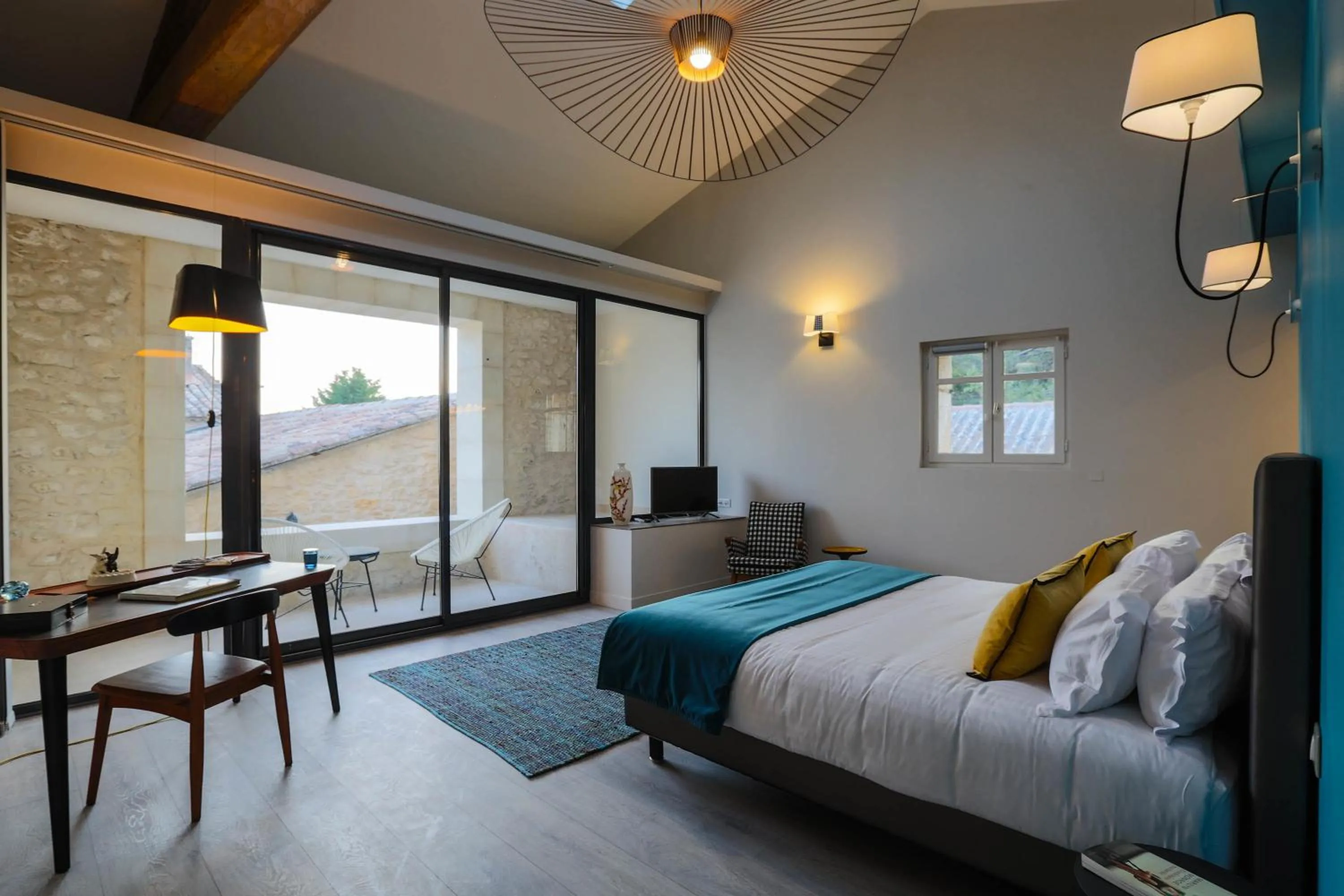 Bedroom in La Cour Des Sens