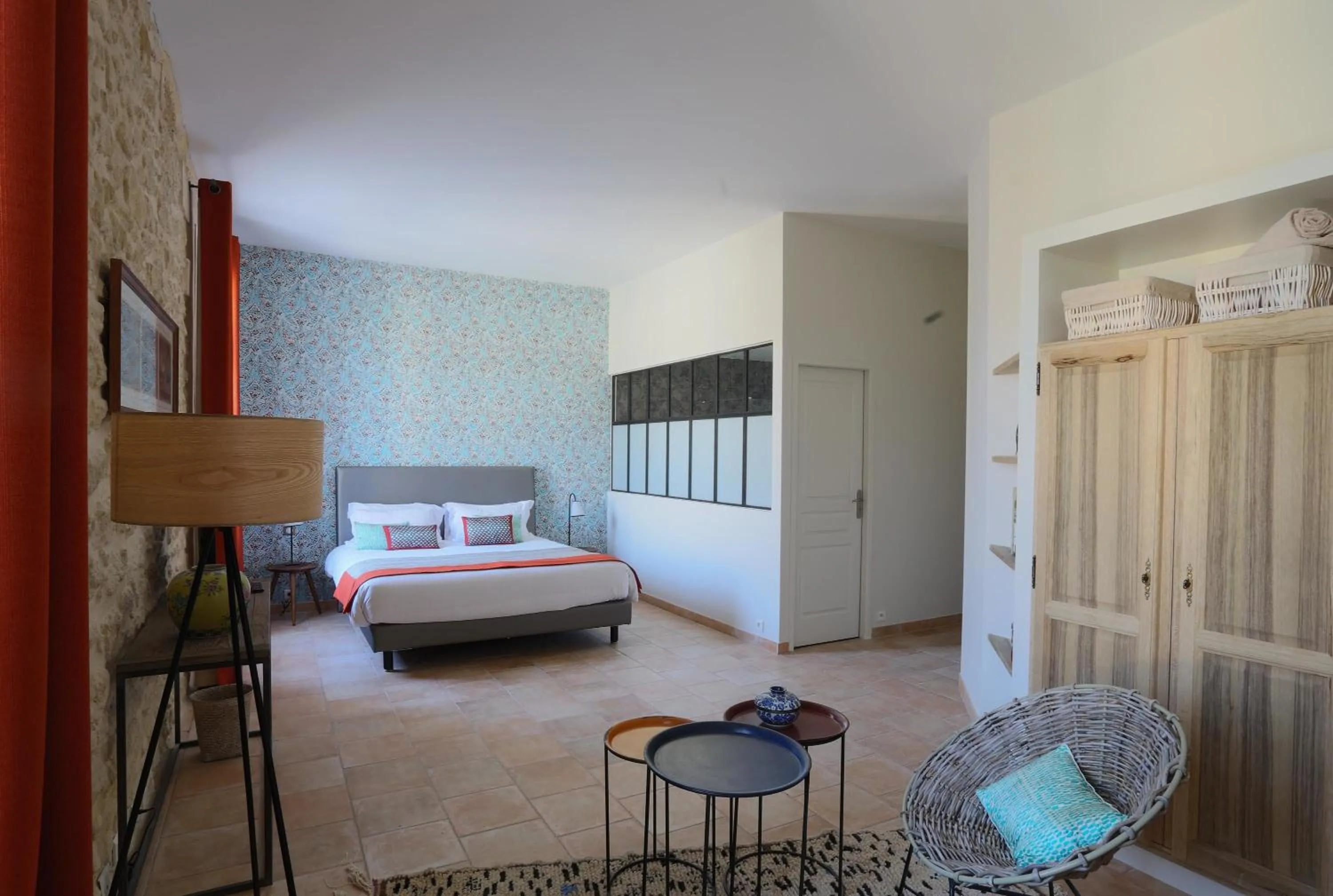 Bedroom in La Cour Des Sens