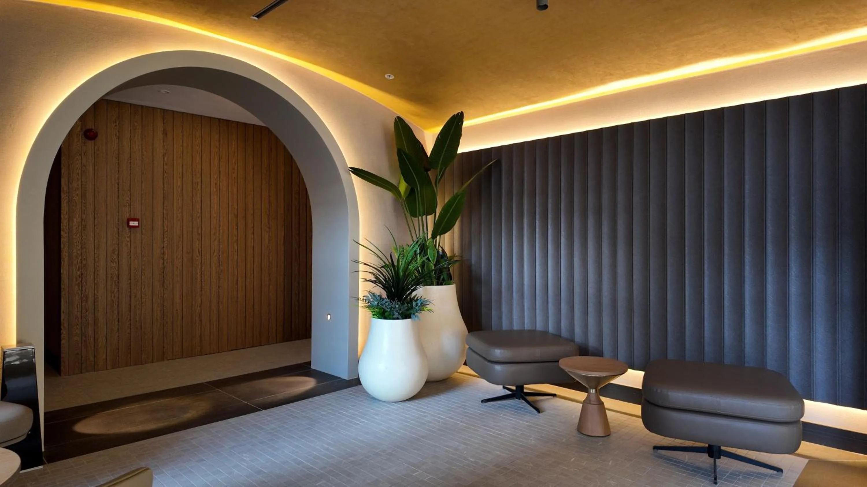 Seating area in Rempart Hotel