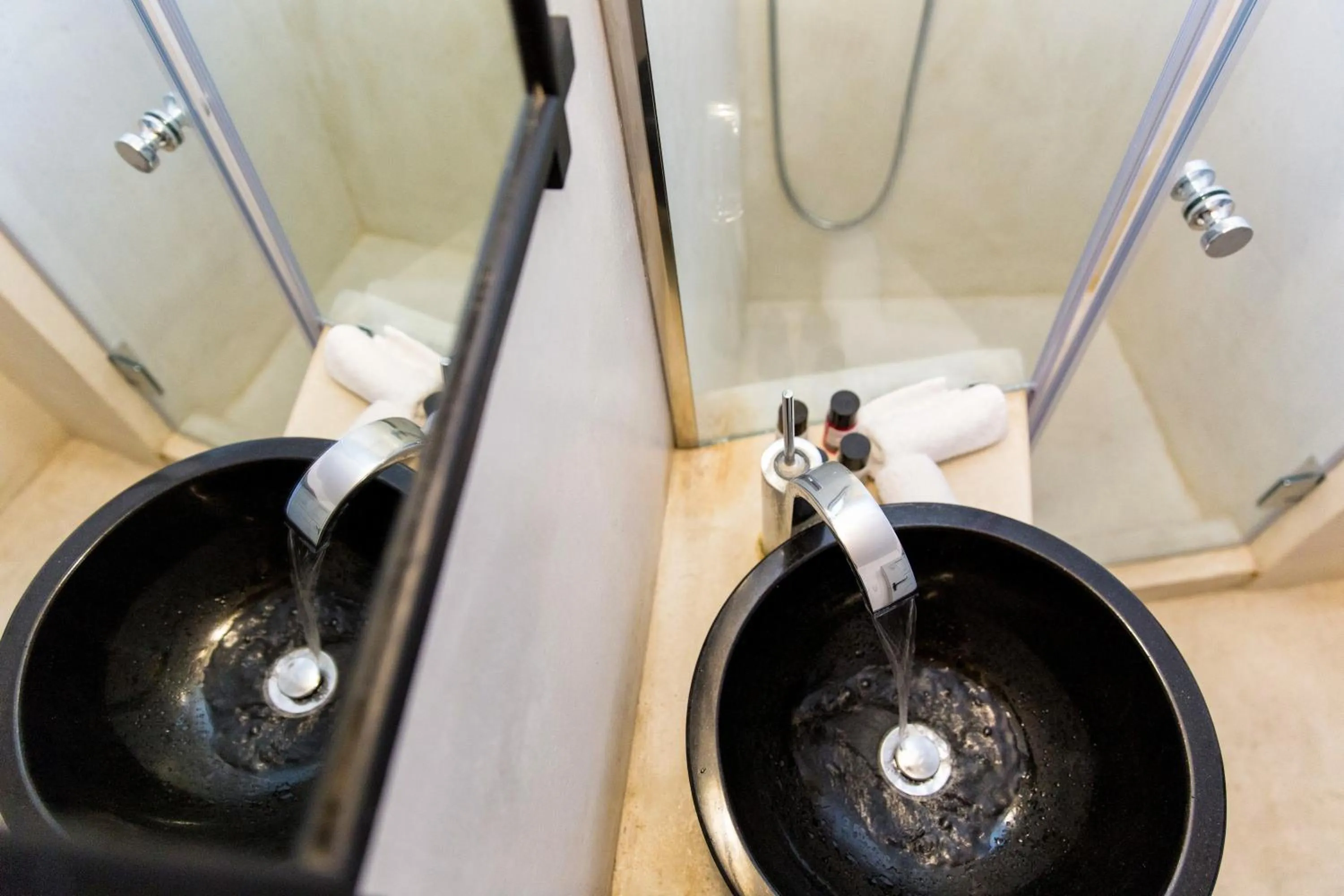 Shower in Kampanario Luxury Two-Bedroom Villa with Private Jacuzzi