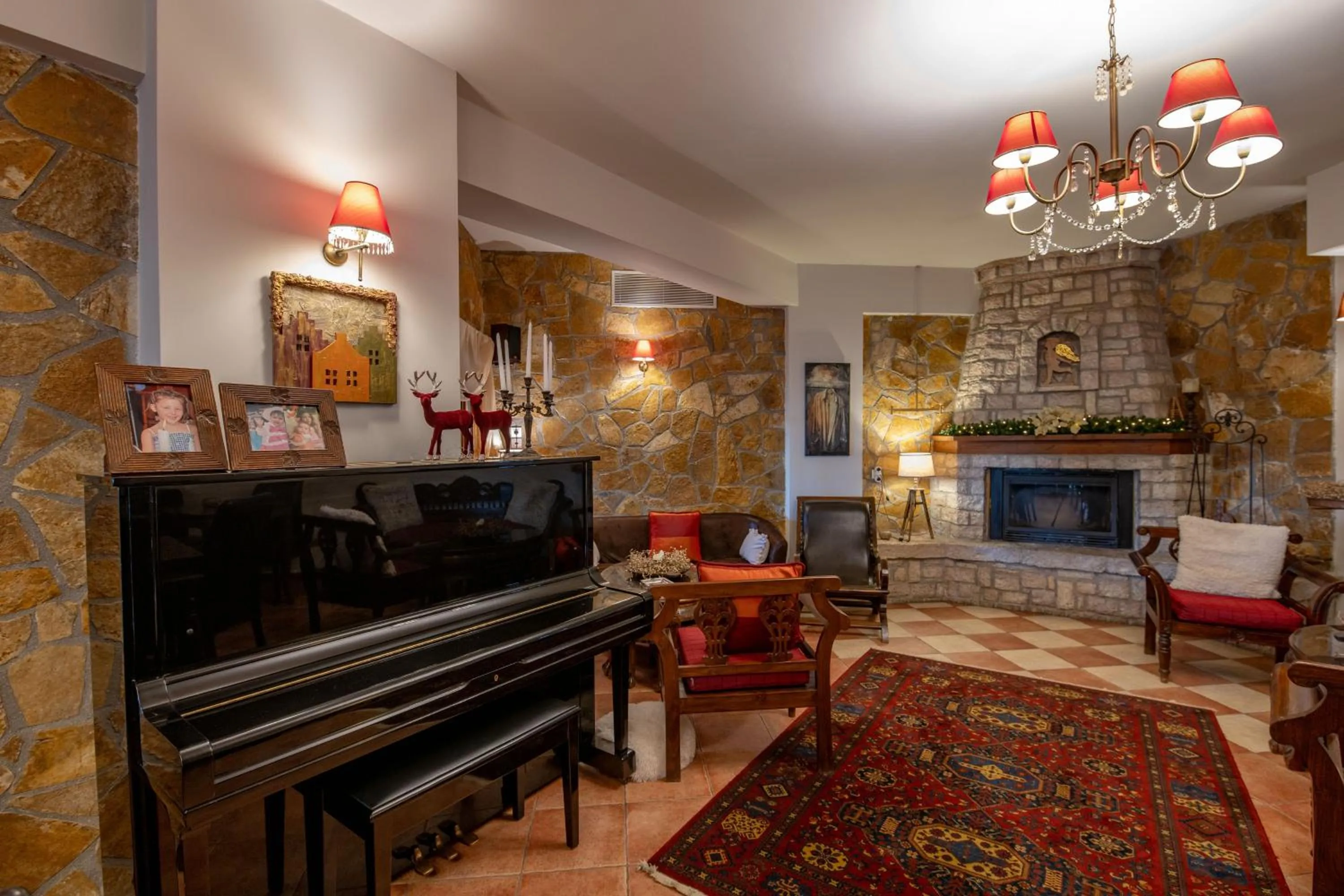 Living room in Archontiko Fiamegou Hotel&Spa