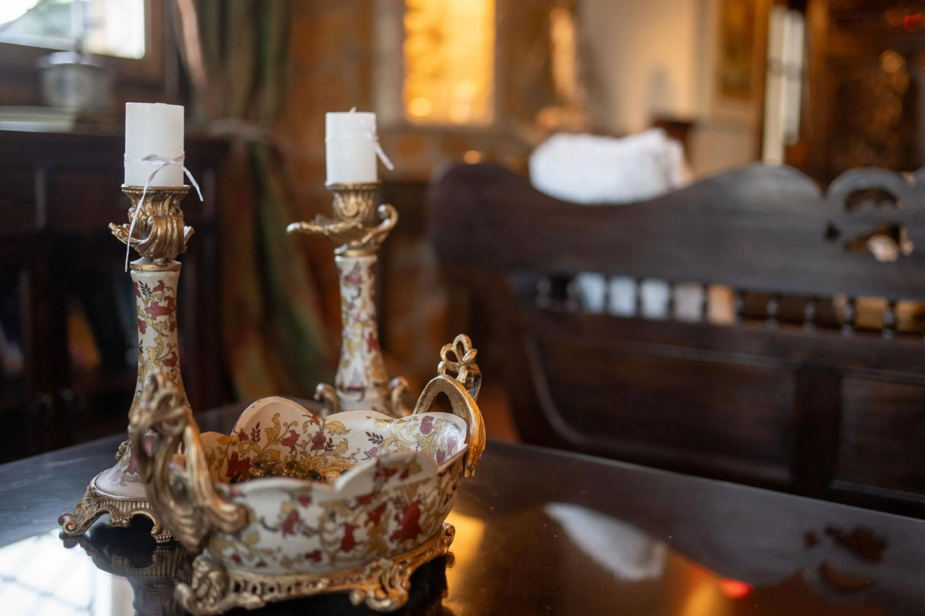 Bed in Archontiko Fiamegou Hotel&Spa