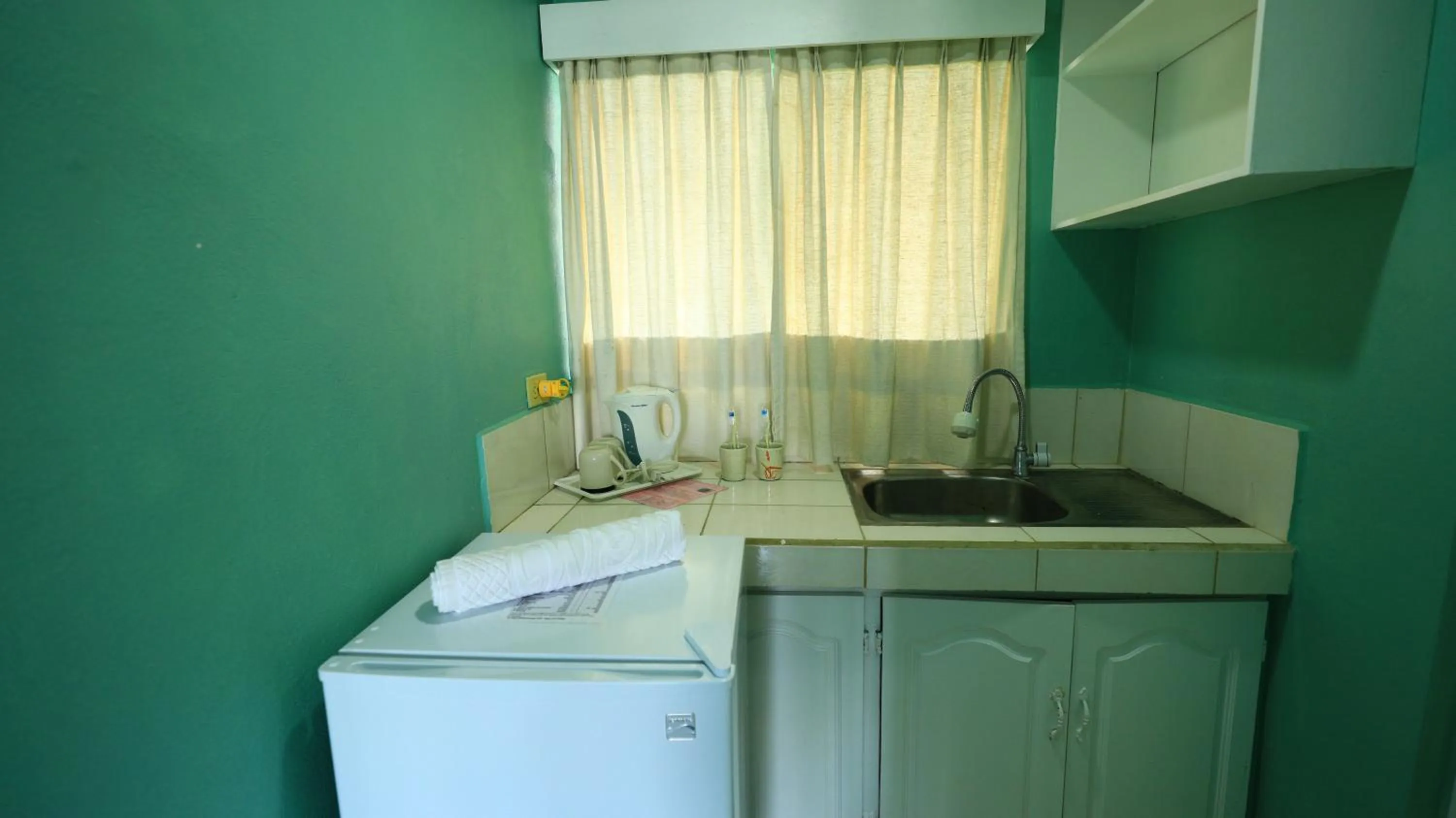 Kitchen or kitchenette in Beach Garden Hotel