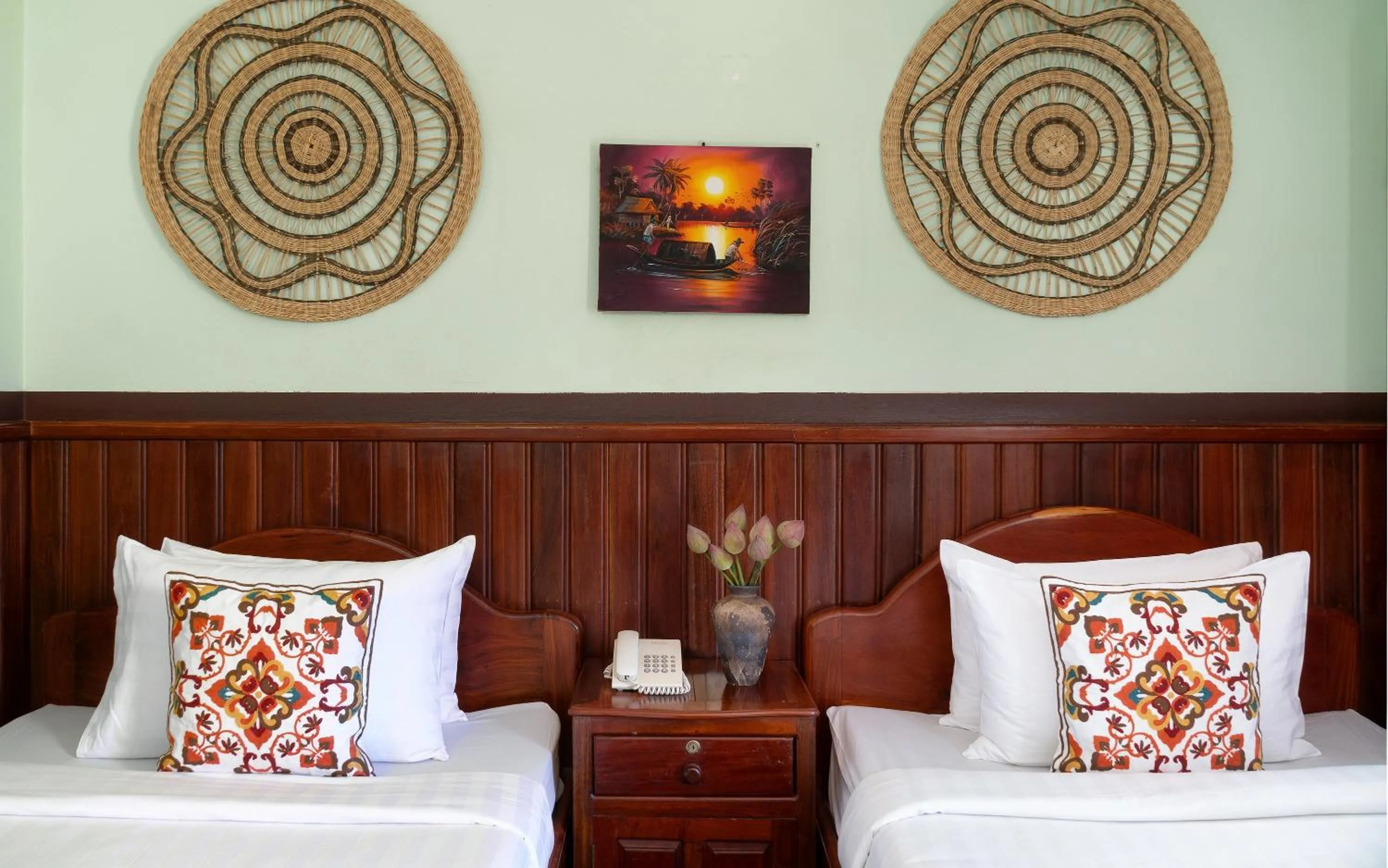 Bed in Siem Reap Center Hotel