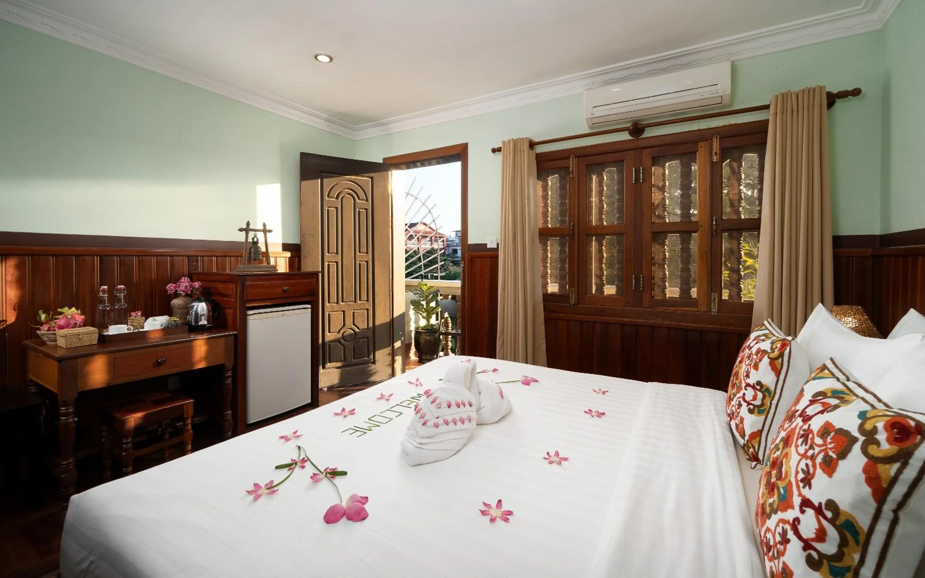 Bed in Siem Reap Center Hotel