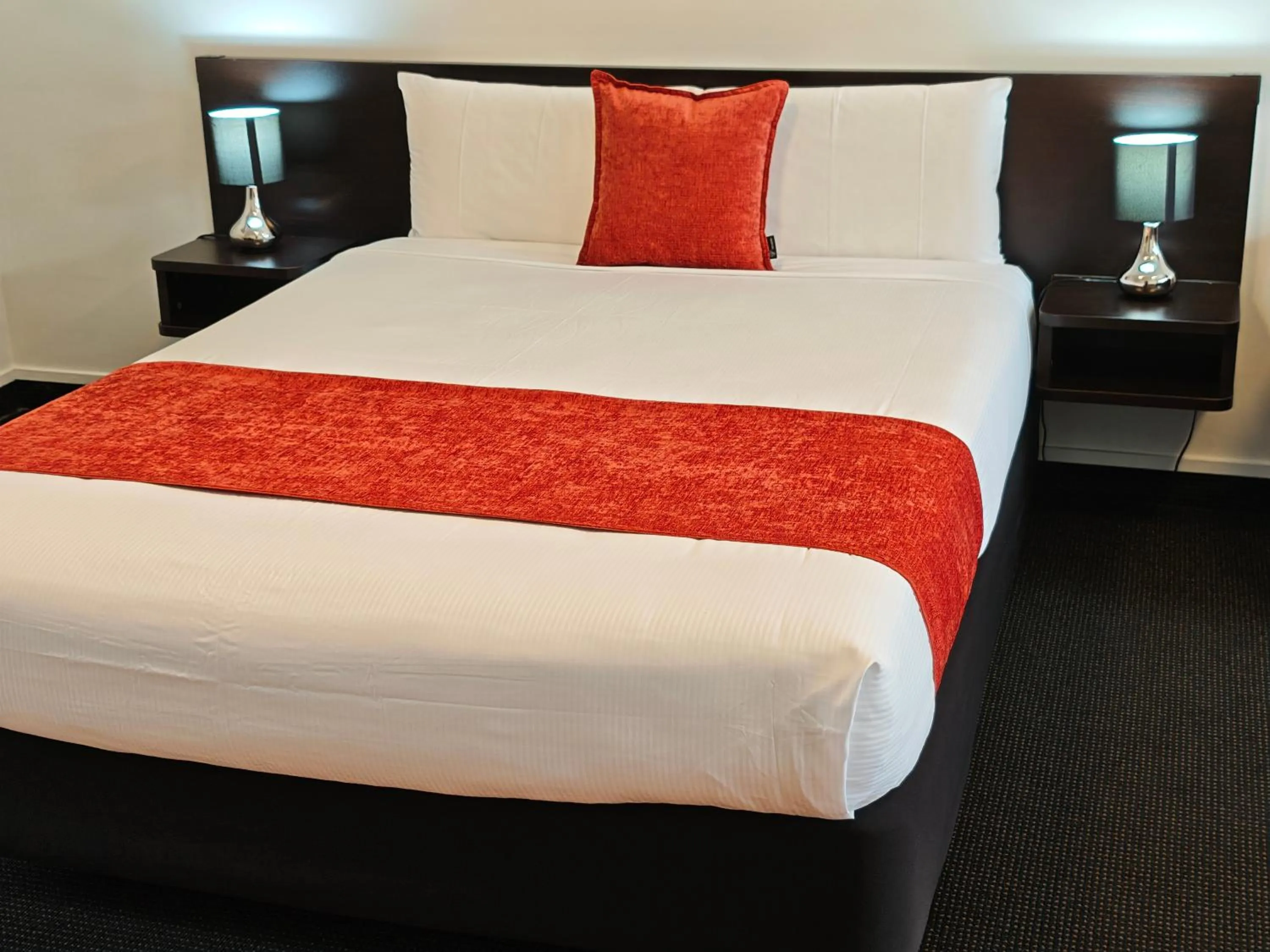 Bed in Great Lake Motel Taupo