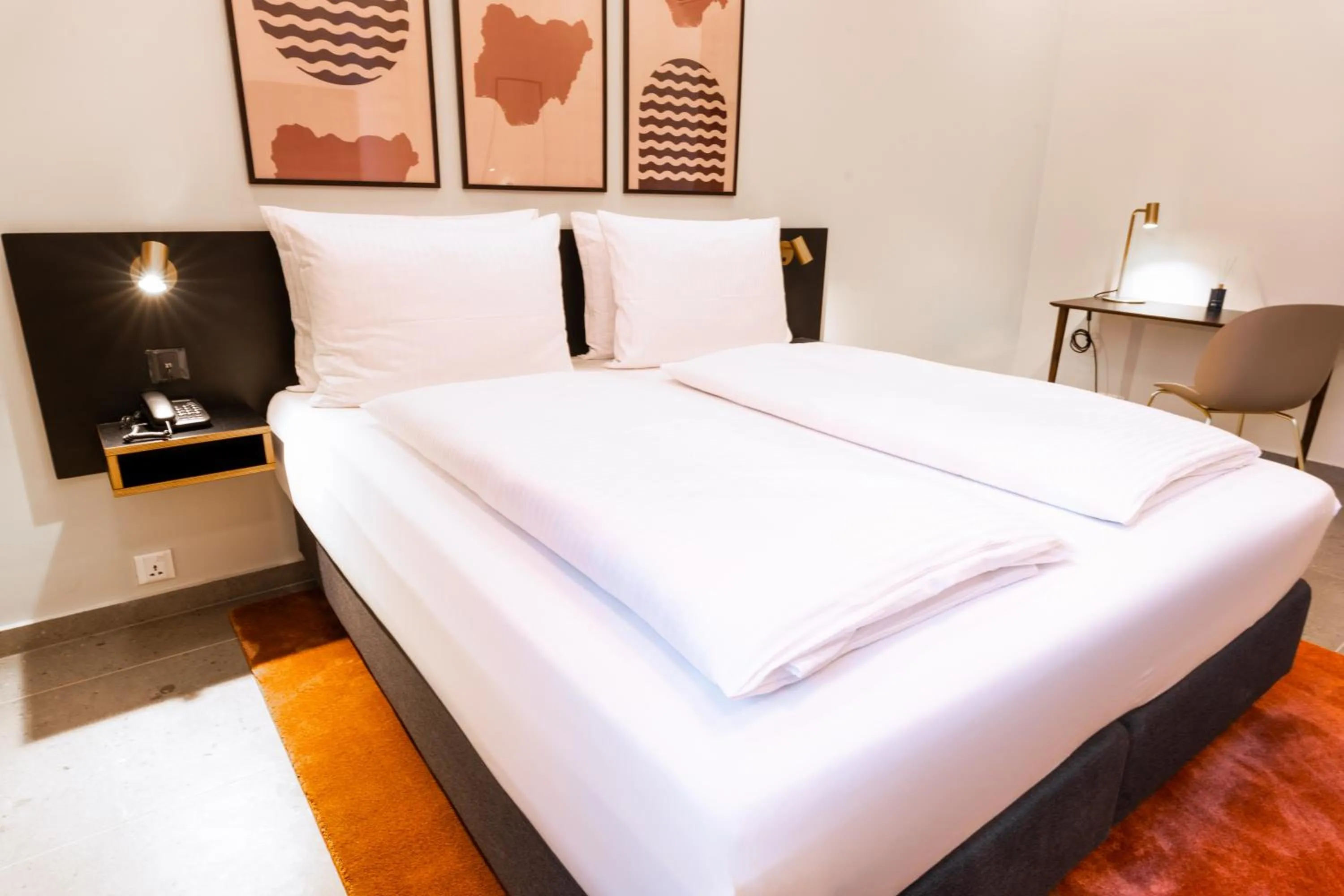 Bedroom, Bed in The Nordic Abuja