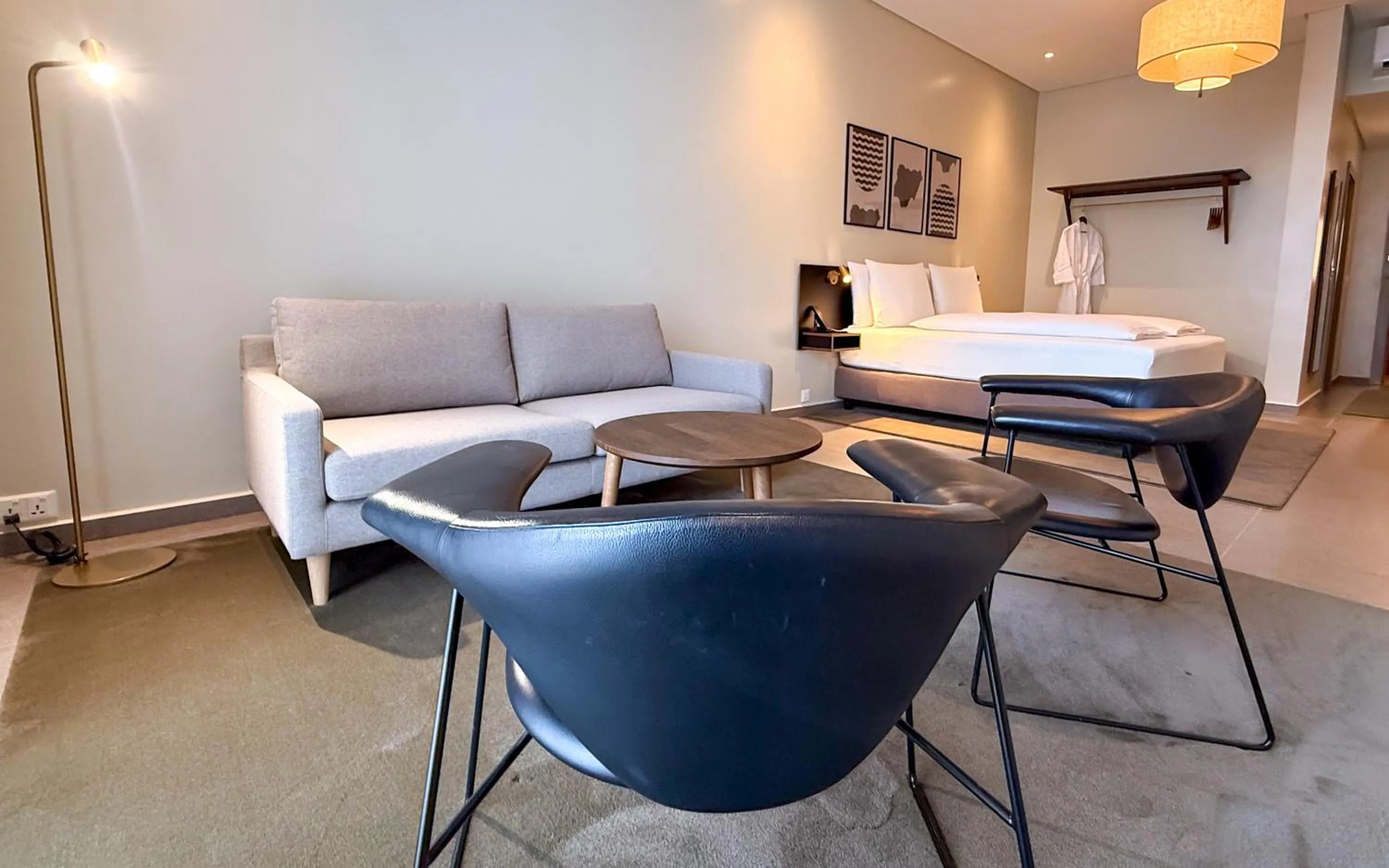 Seating area in The Nordic Abuja