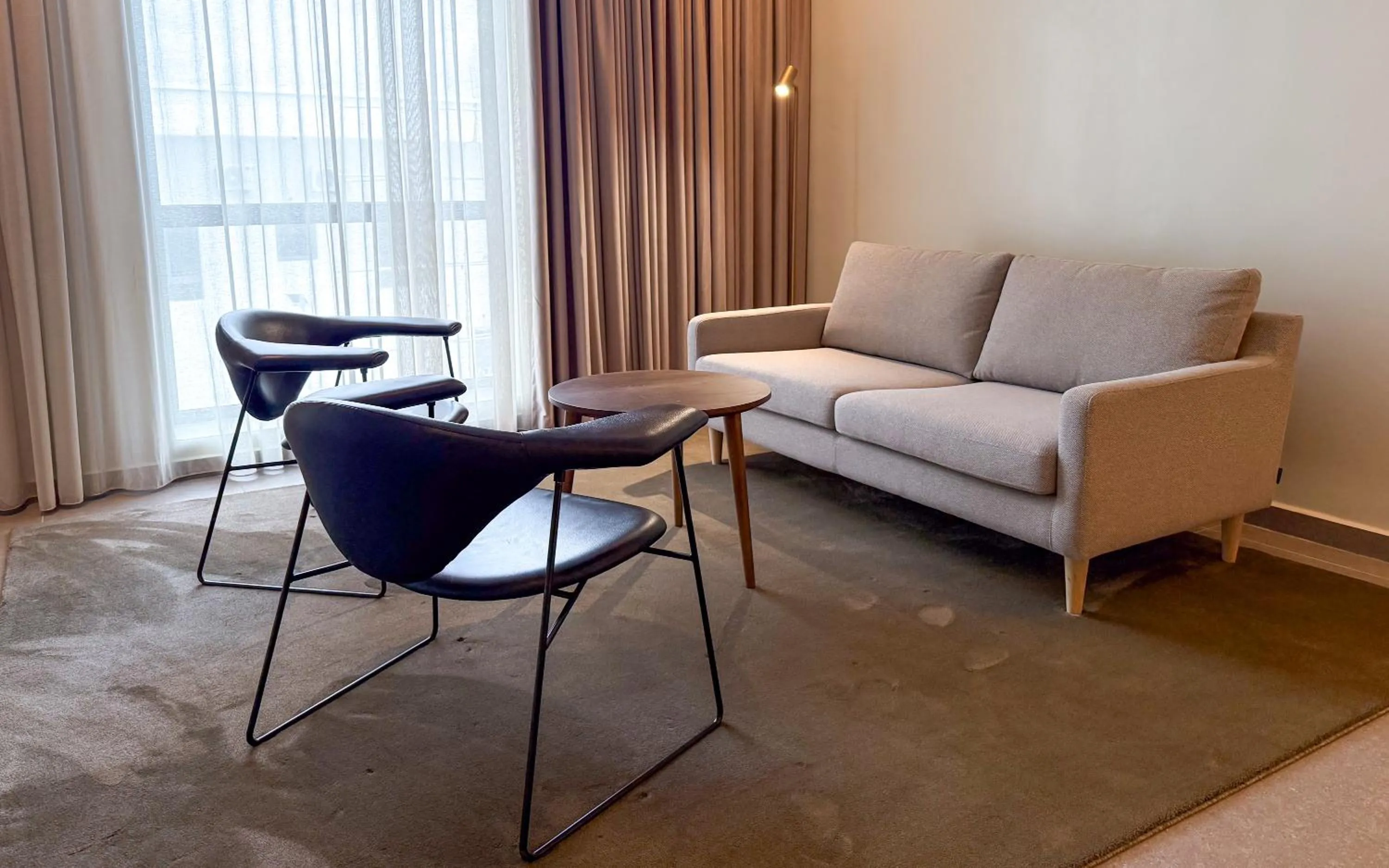 Seating area in The Nordic Abuja