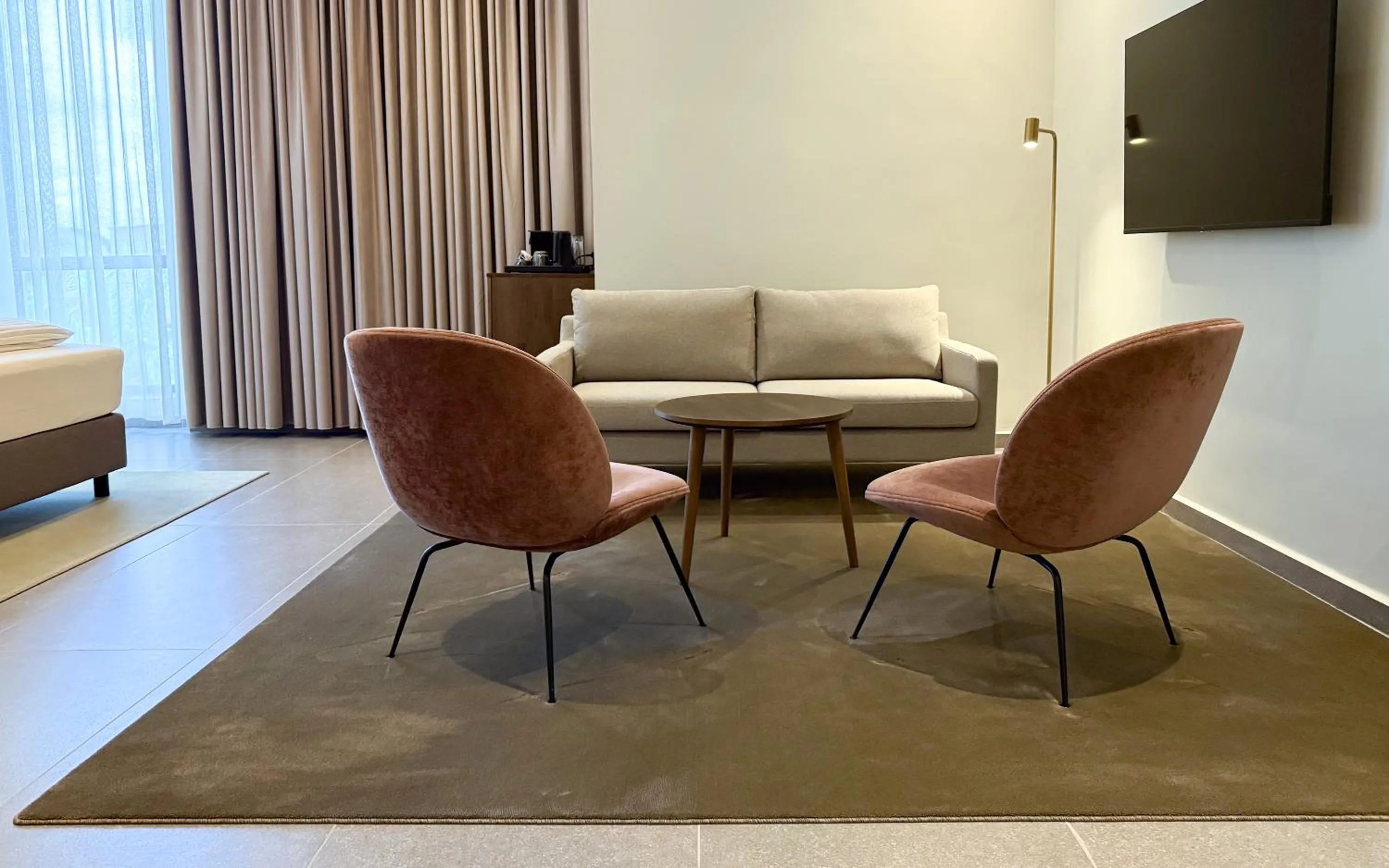 Seating area in The Nordic Abuja