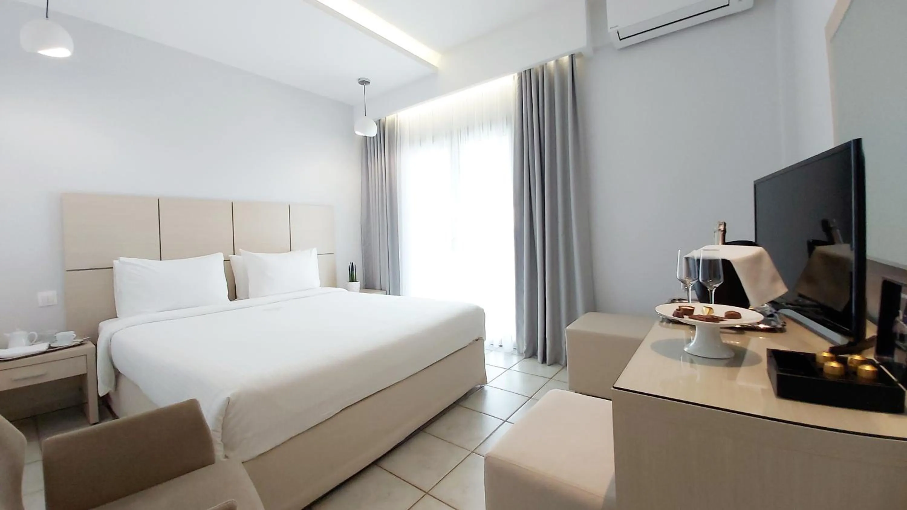 Bedroom, Bed in Akrogiali Exclusive Hotel (Adults Only)