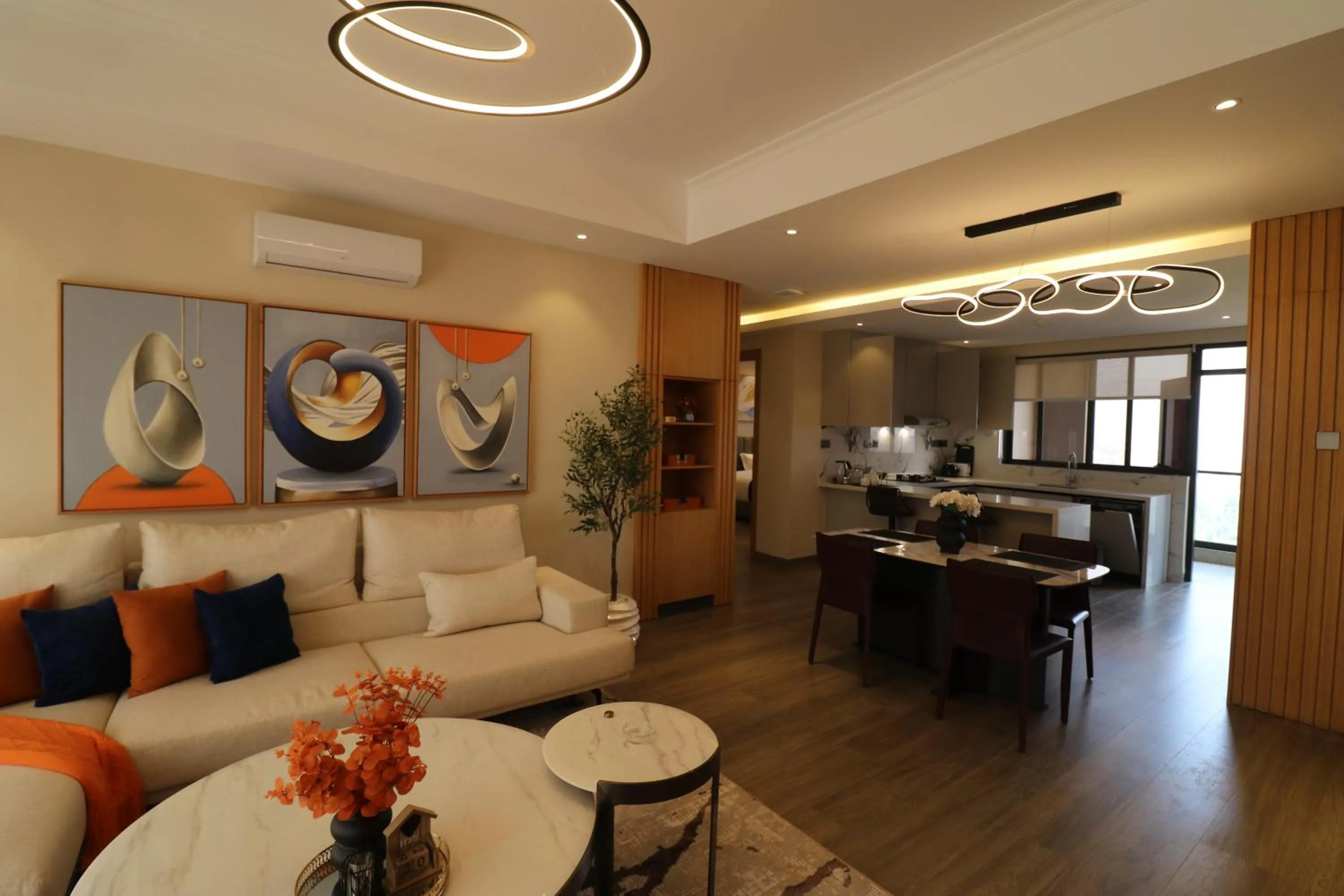 Living room in Abrish Hotel and Apartment