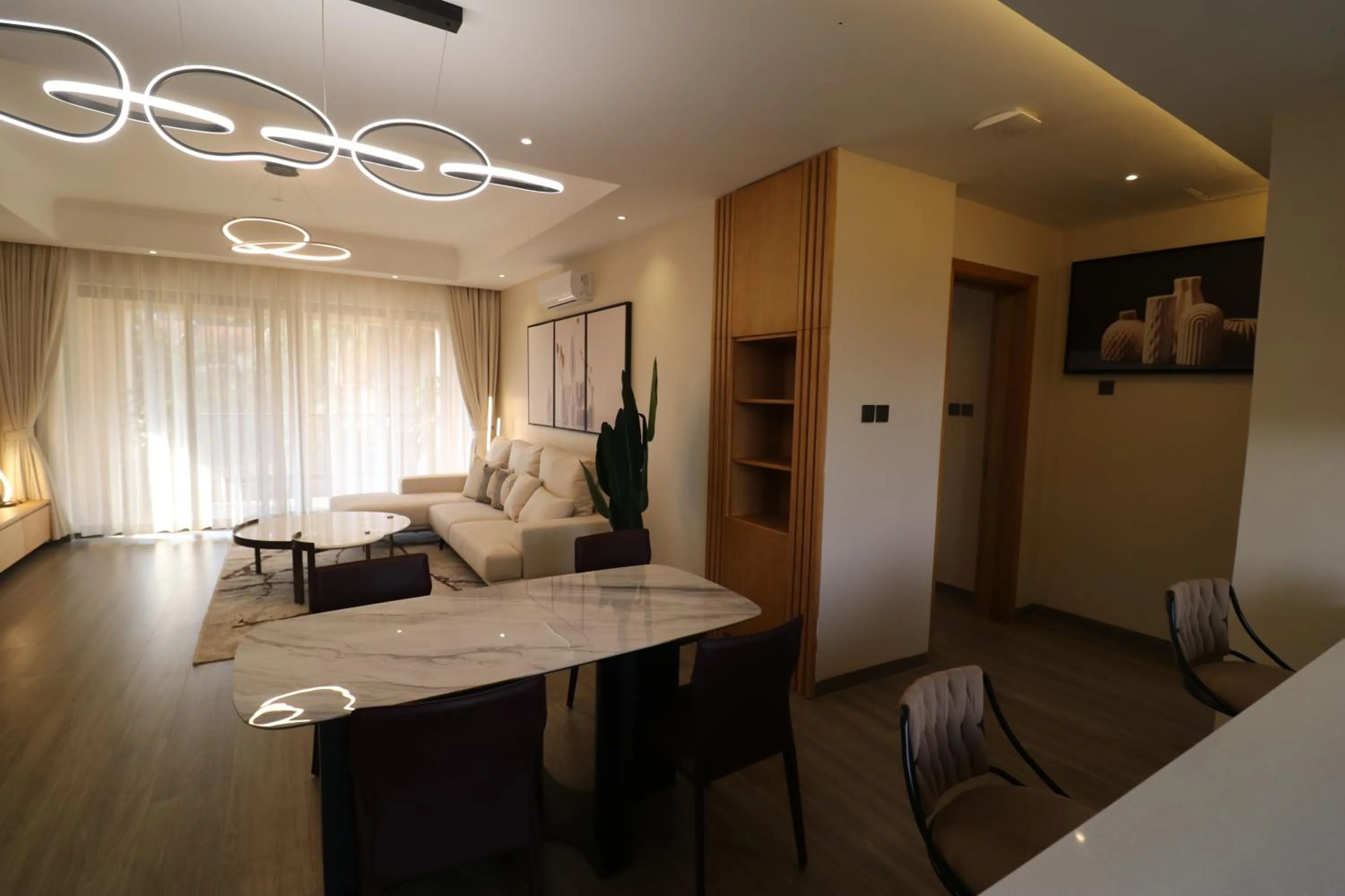 Living room in Abrish Hotel and Apartment