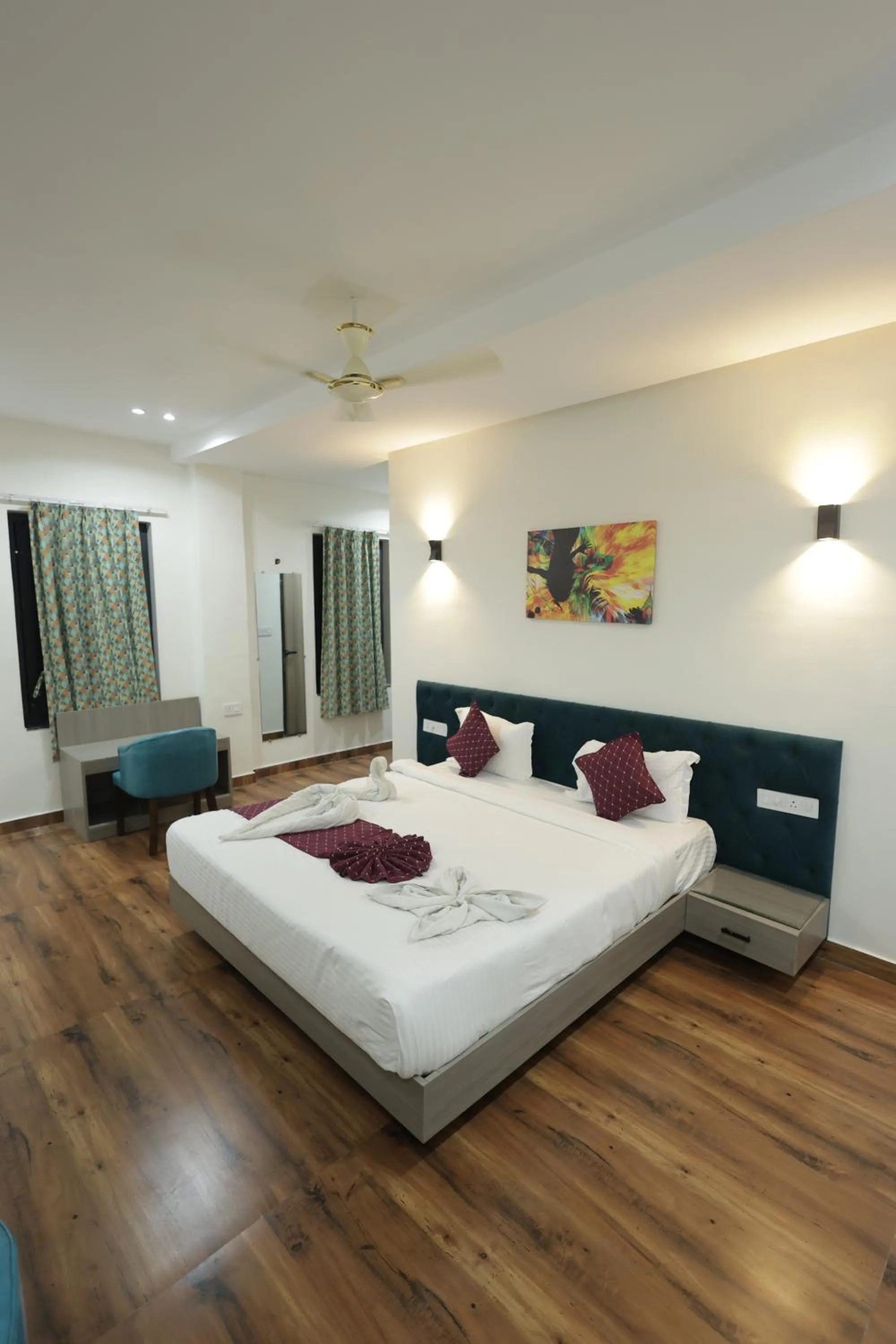 Bedroom, Bed in Hotel Grand Vasaante