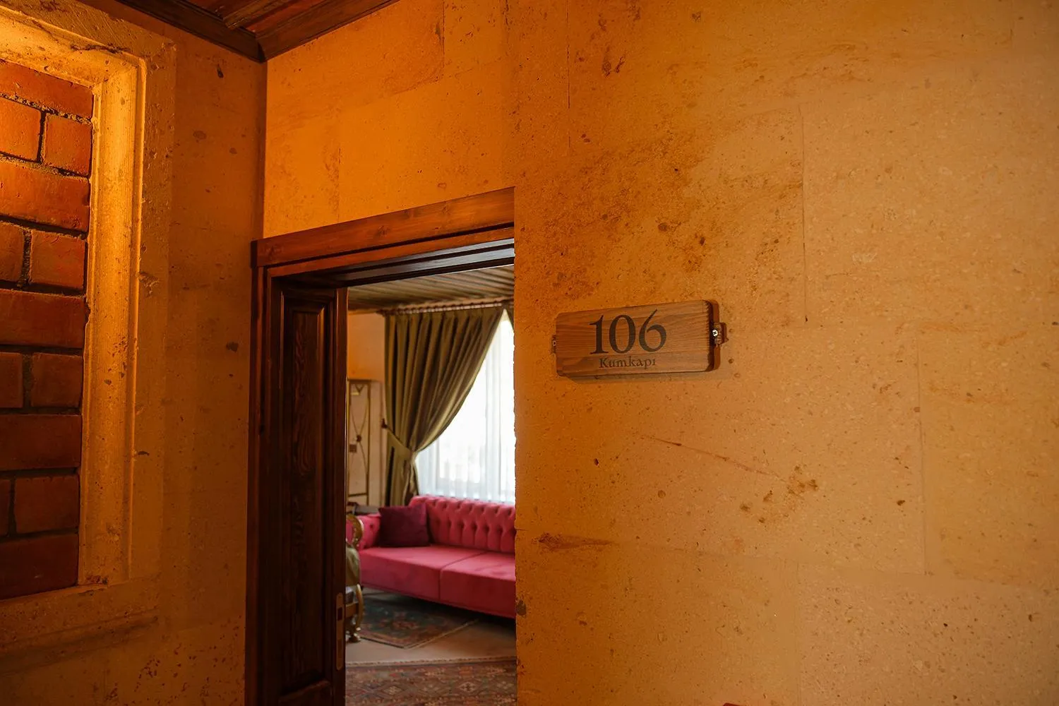 Seating area in Zeppelin Cappadocia