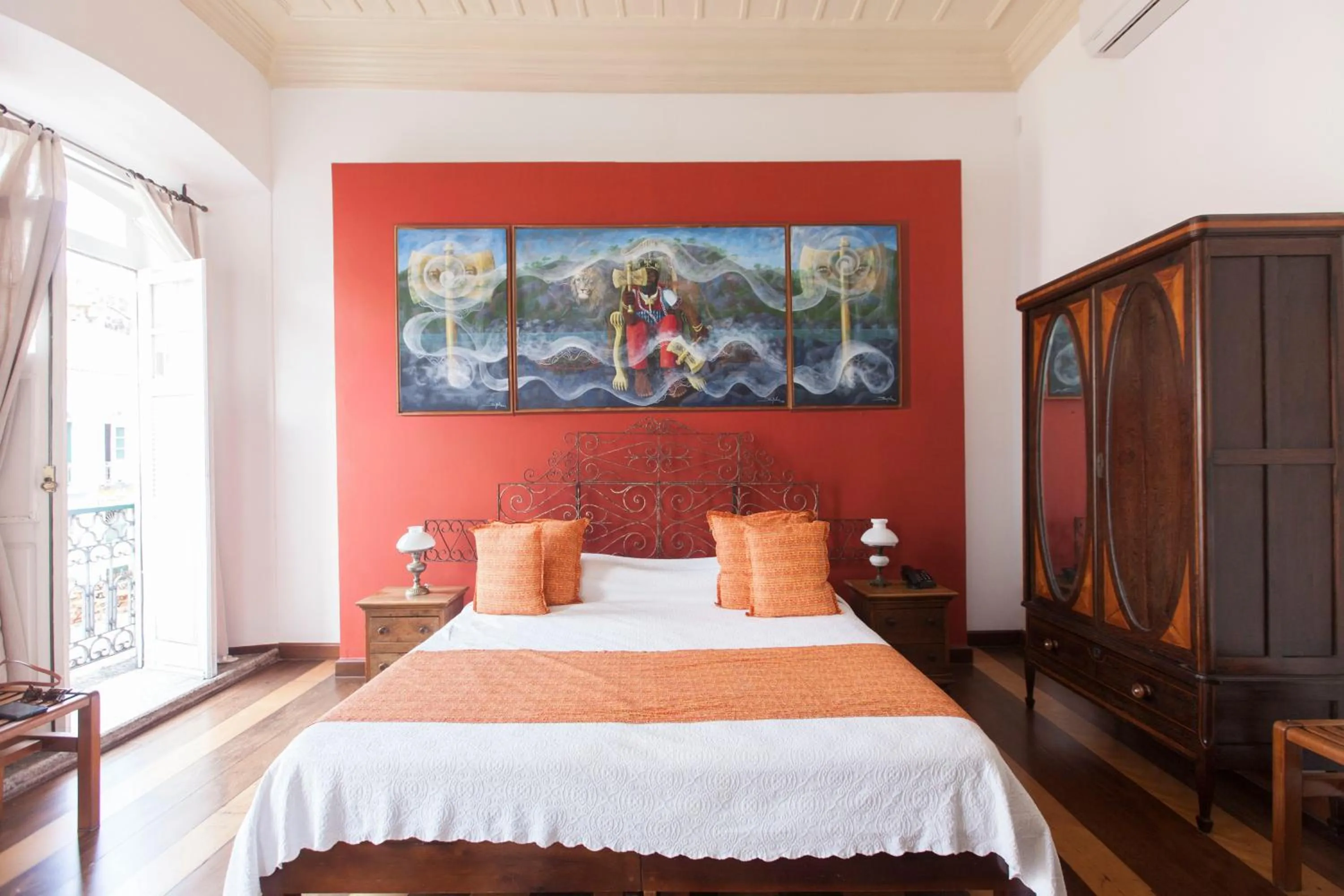 Bed in Pousada Solar dos Deuses