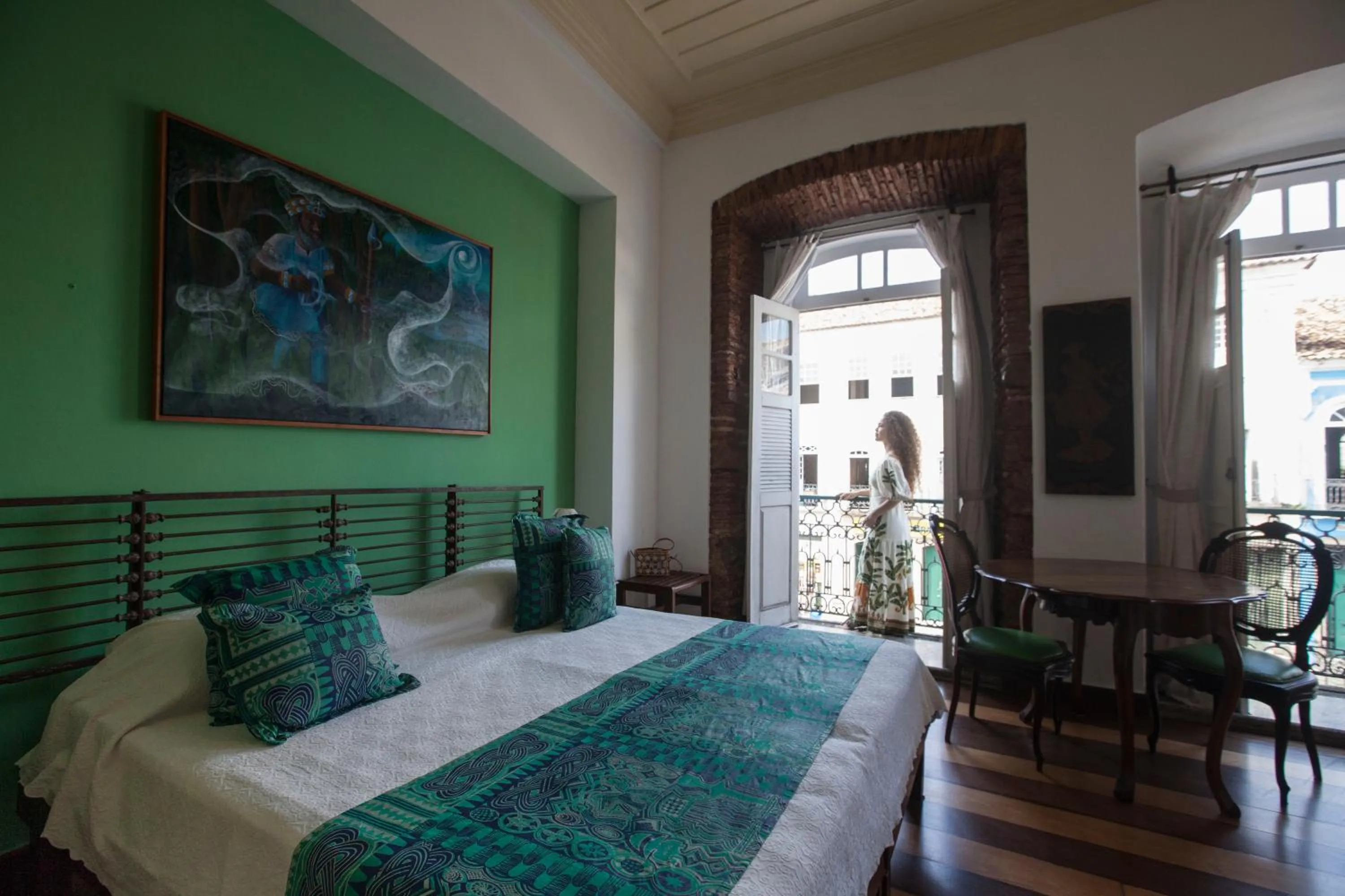 Bed in Pousada Solar dos Deuses