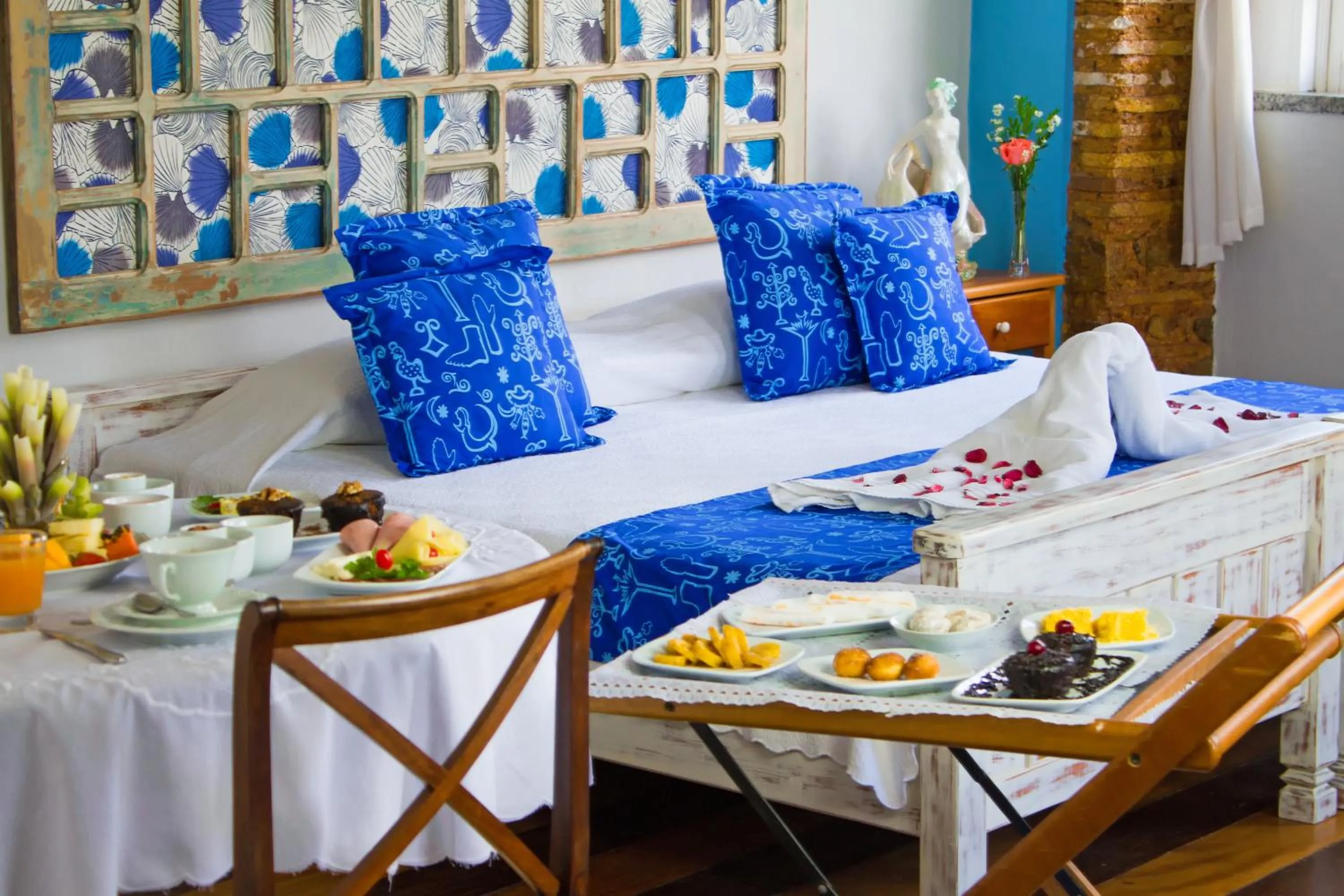 Bed in Pousada Solar dos Deuses