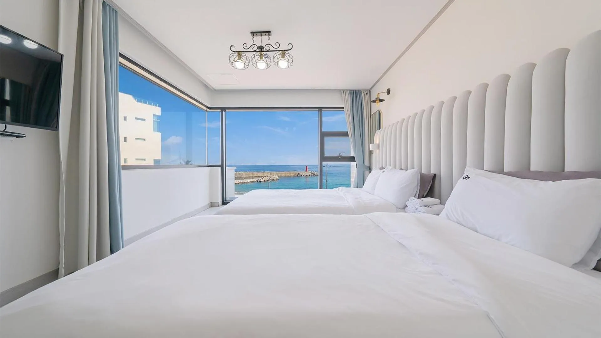 Bed in Gangneung Pension G7 Spa Pension