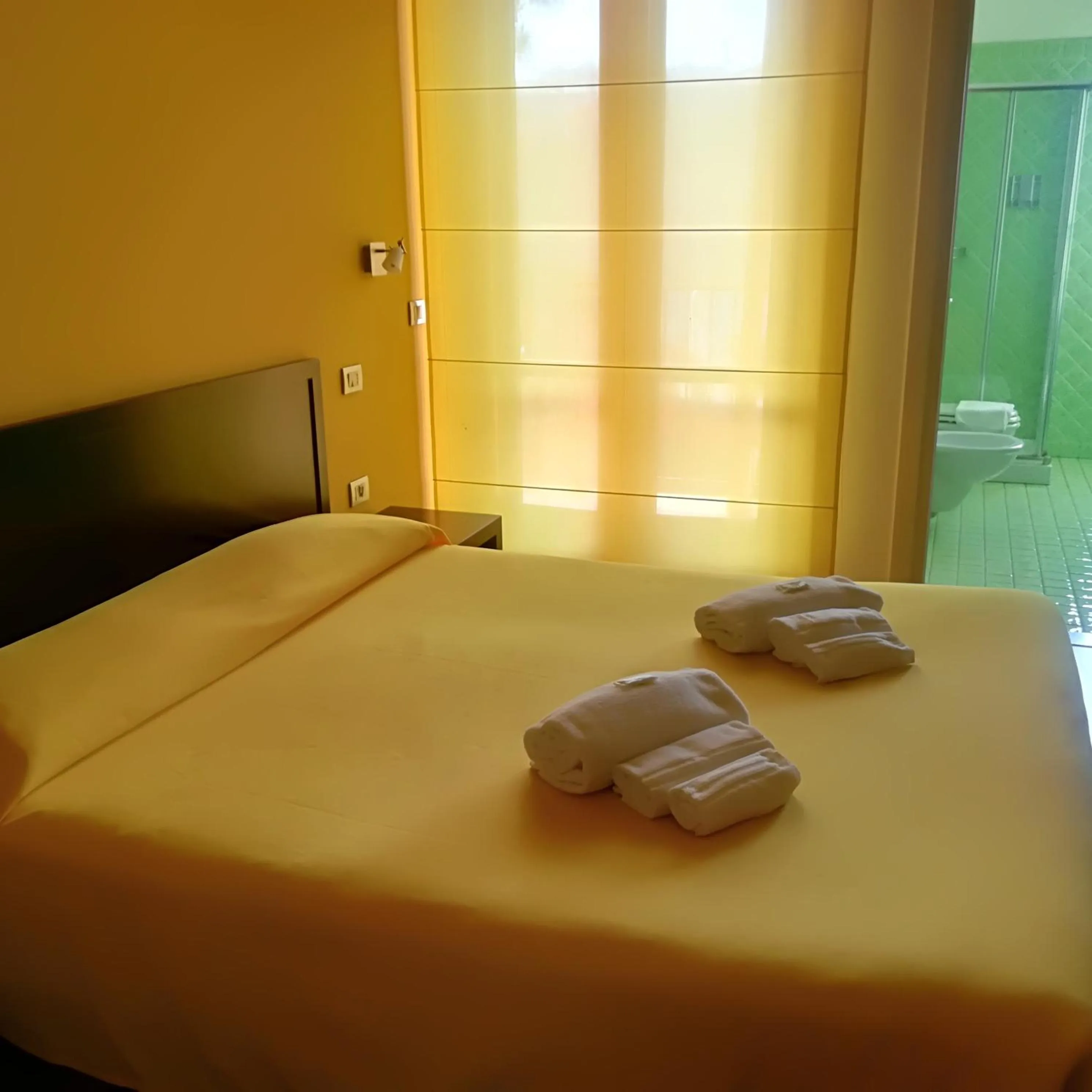 Bedroom, Bed in Hotel I Colori