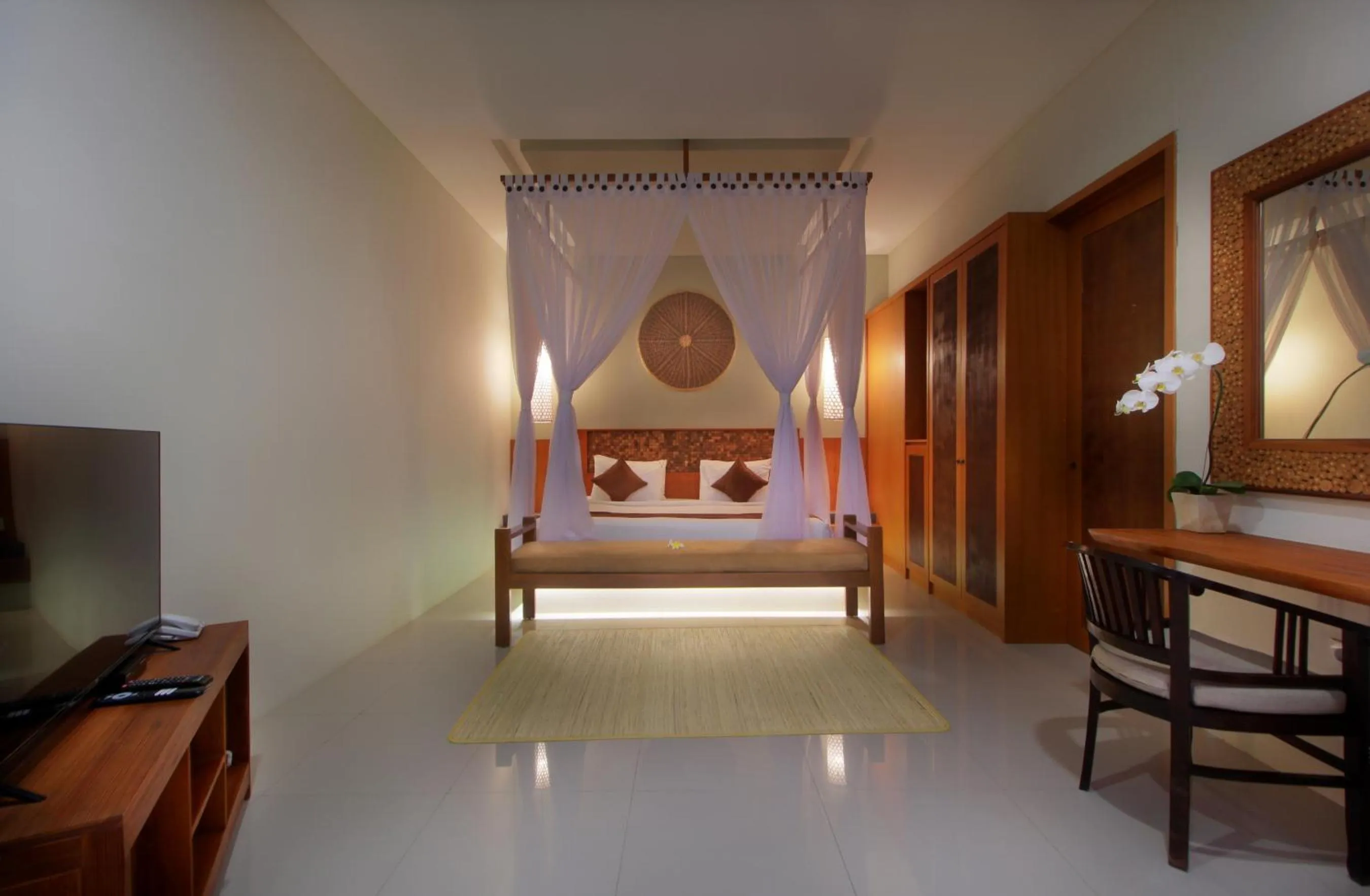 Bedroom, Bed in Maharaja Villas Bali - CHSE Certified