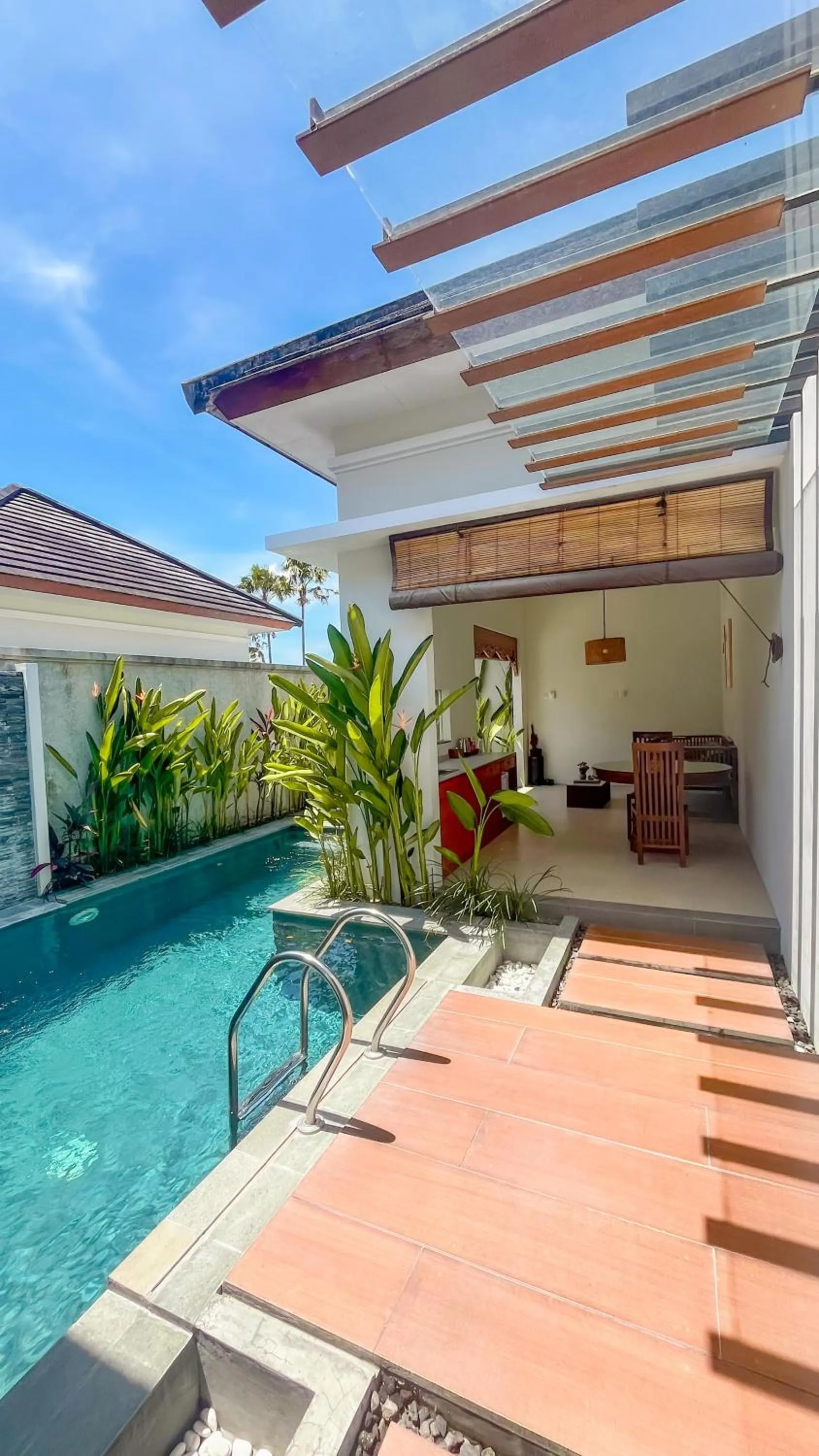 Pool view in Maharaja Villas Bali - CHSE Certified