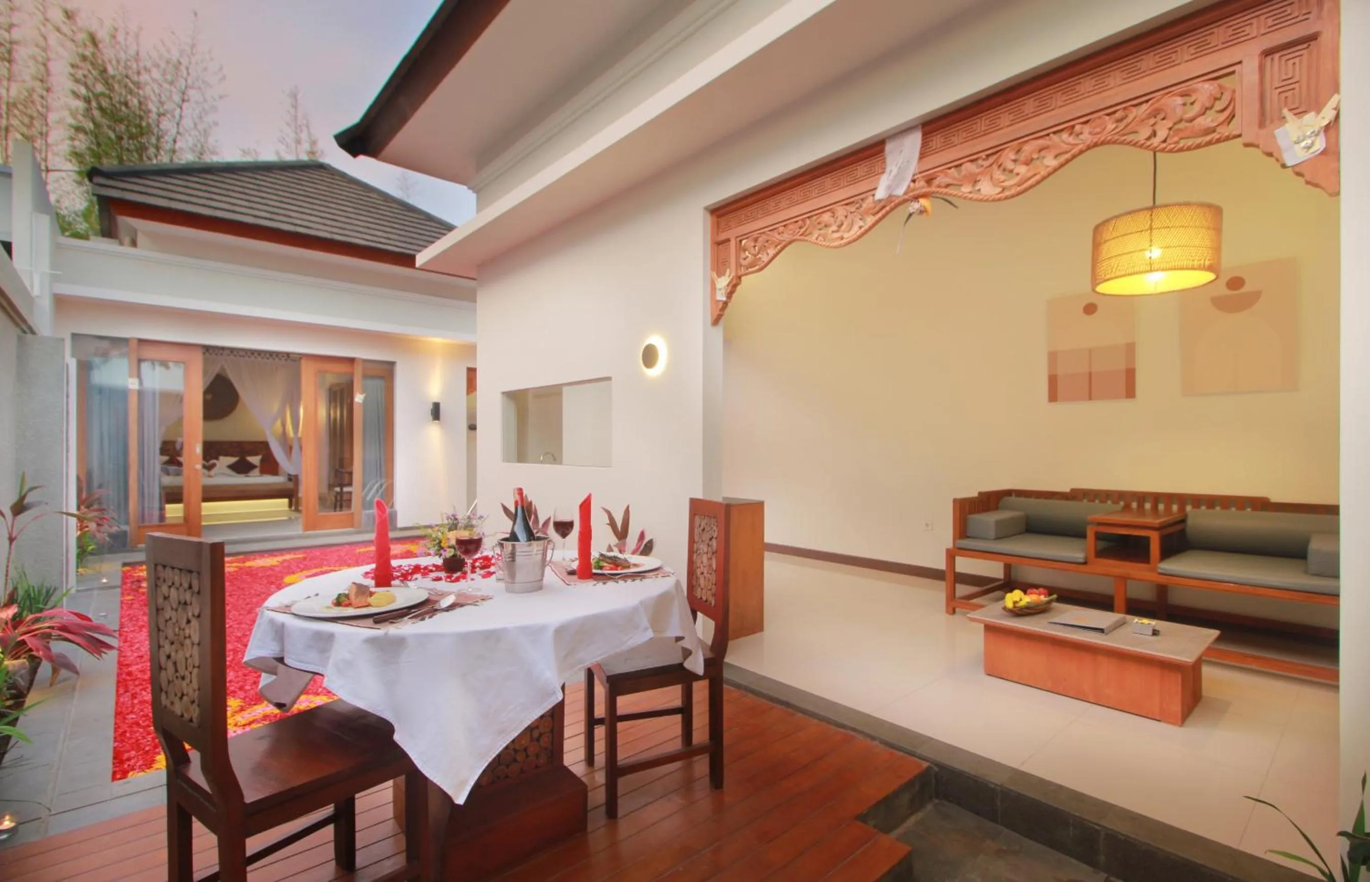 Balcony/Terrace in Maharaja Villas Bali - CHSE Certified