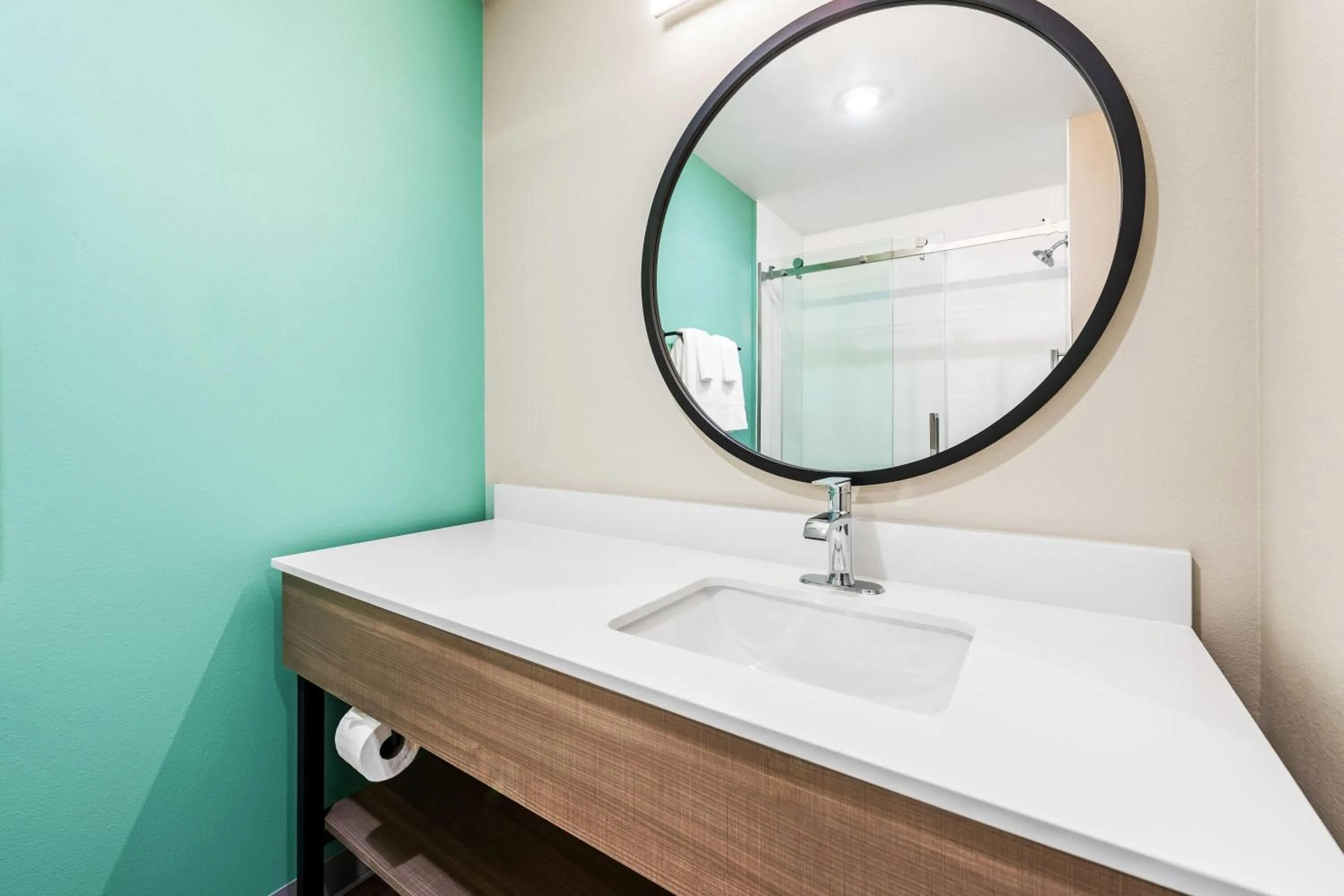Bathroom in ECHO Suites Extended Stay by Wyndham Reno