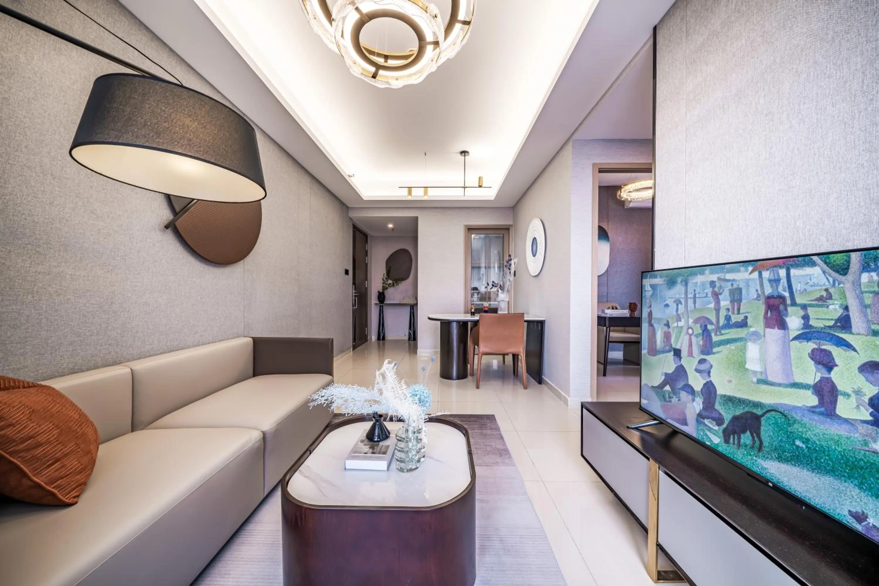 Living room in Kingkey Shuibei International Apartment Hotel