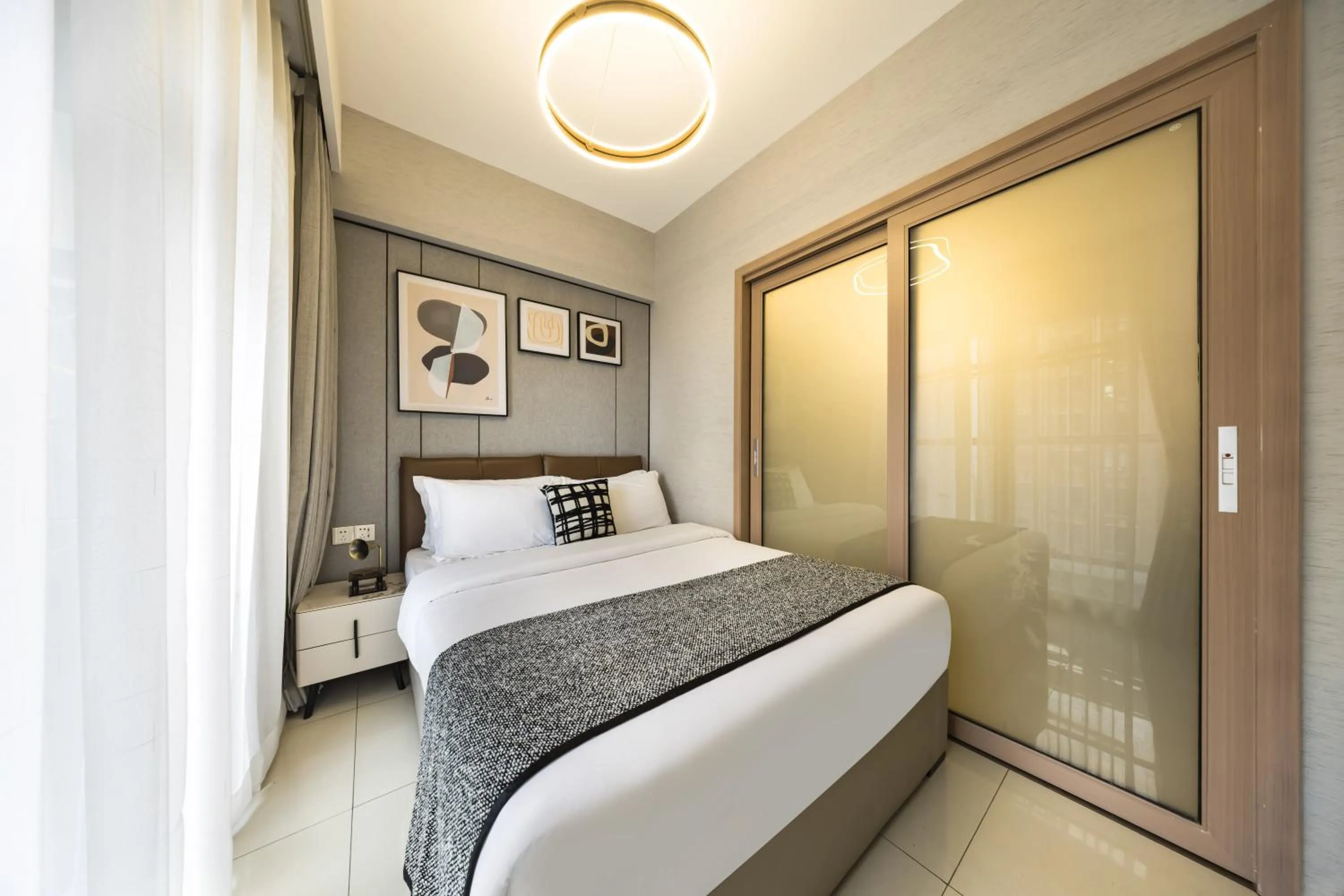 Bedroom, Bed in Kingkey Shuibei International Apartment Hotel