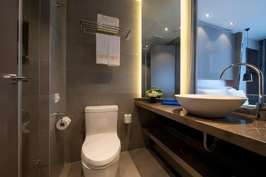 Toilet in JL Boutique Hotel shanghai Tian An 1000 Trees Jing An Temple changshou Road Store