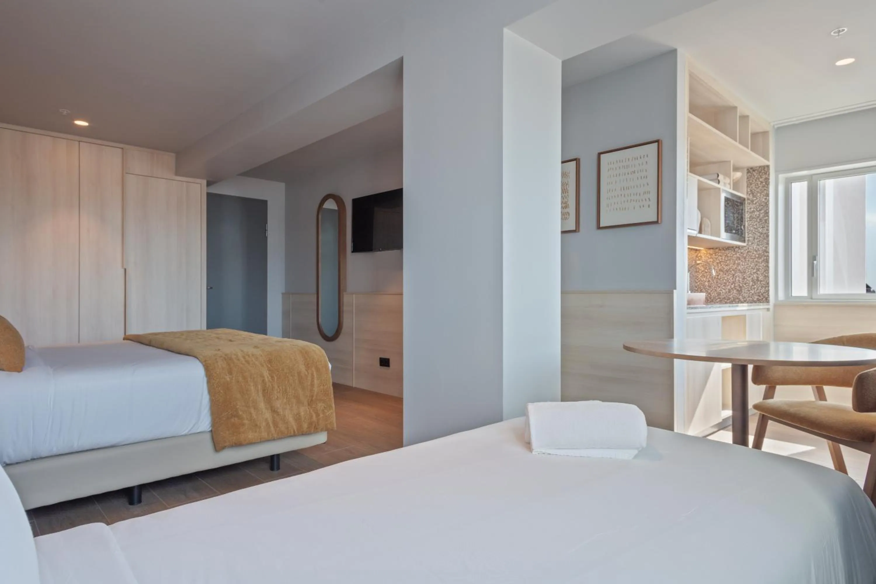 Bed in Hotel Acta Moa