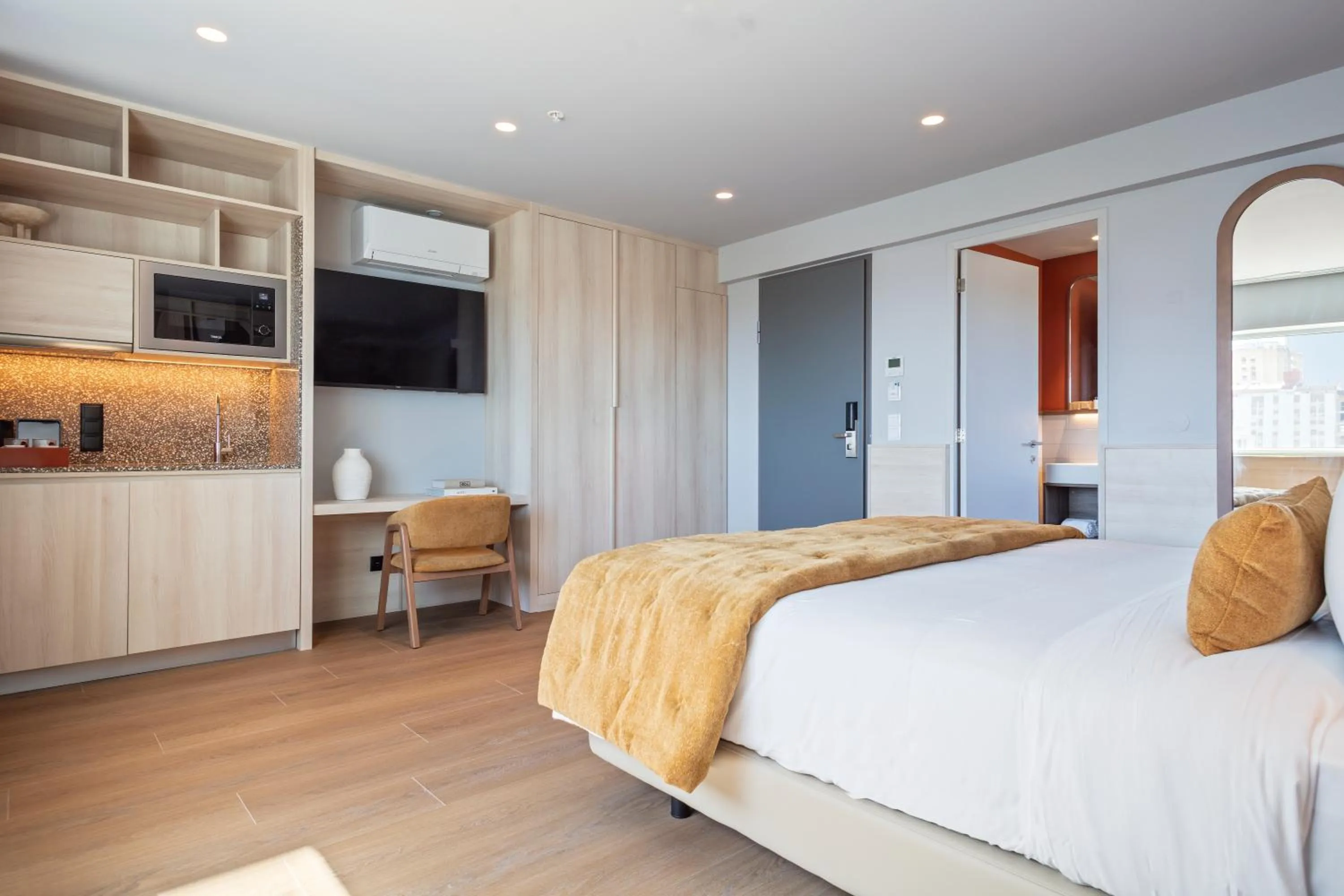 Bed in Hotel Acta Moa