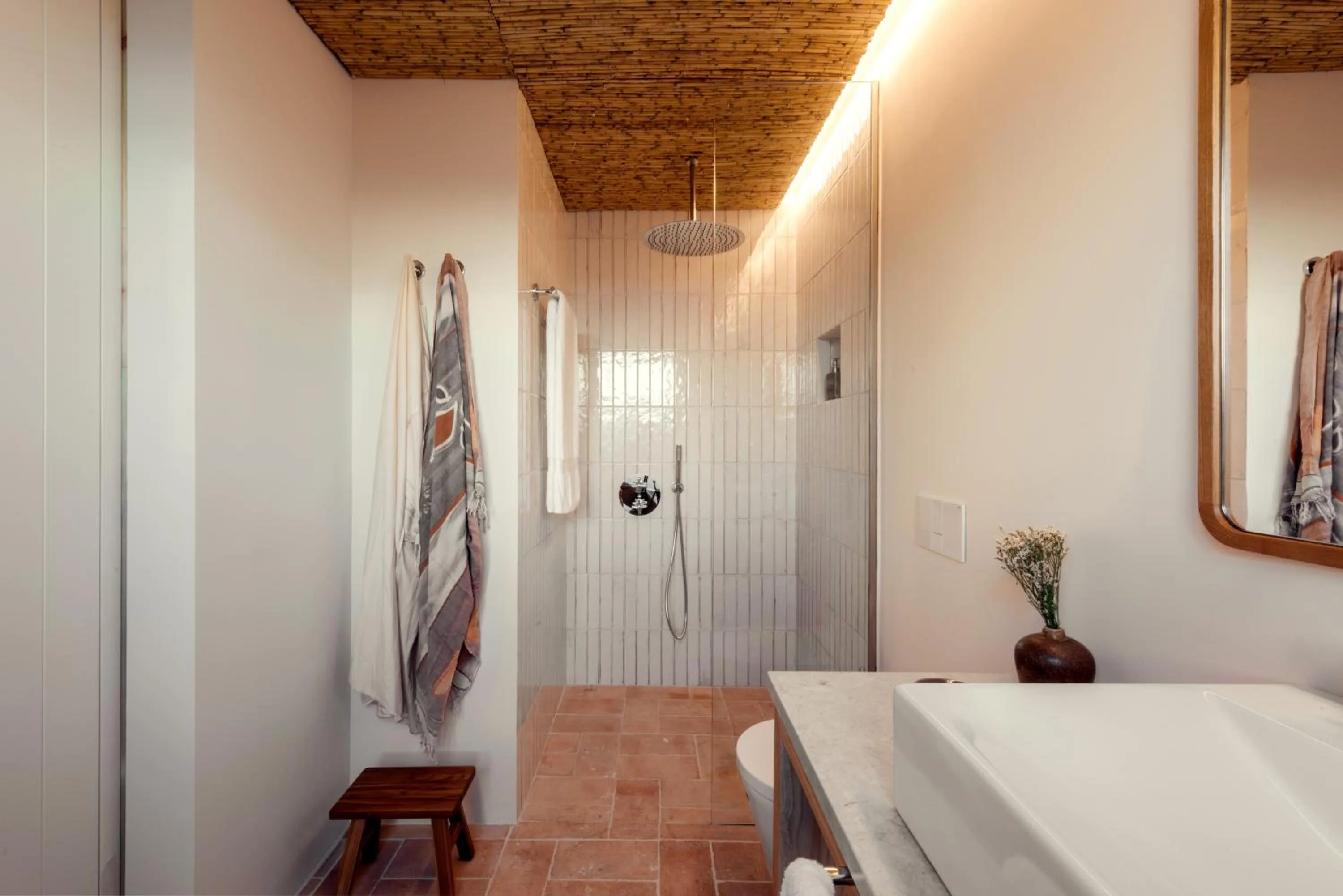 Shower in Palácio de Tavira, a Small Luxury Hotel of the World