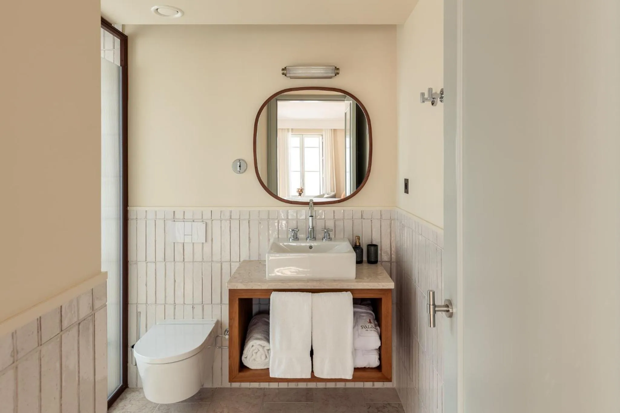 Bathroom in Palácio de Tavira, a Small Luxury Hotel of the World
