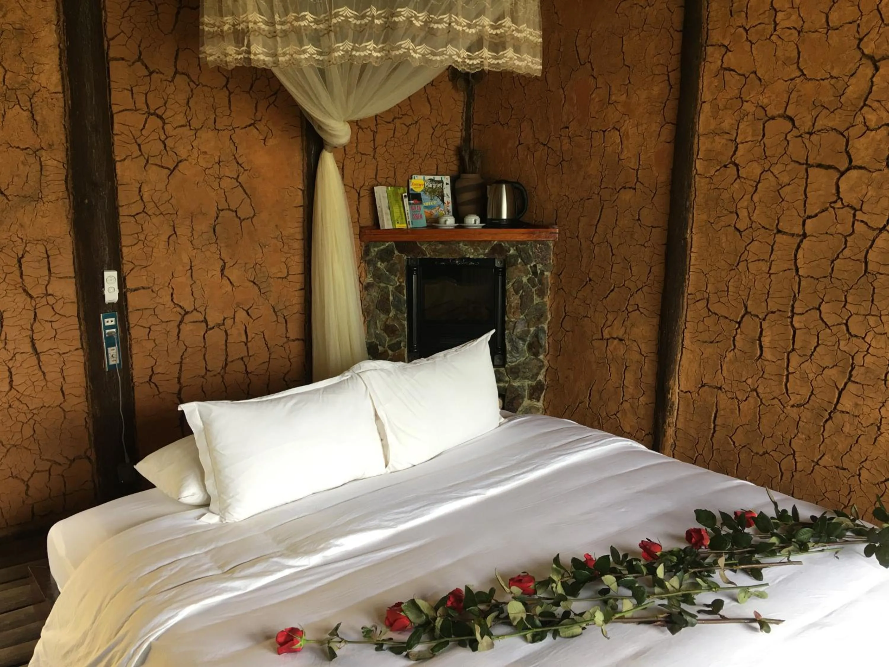 Bed in Eco Palms House - Sapa Retreat