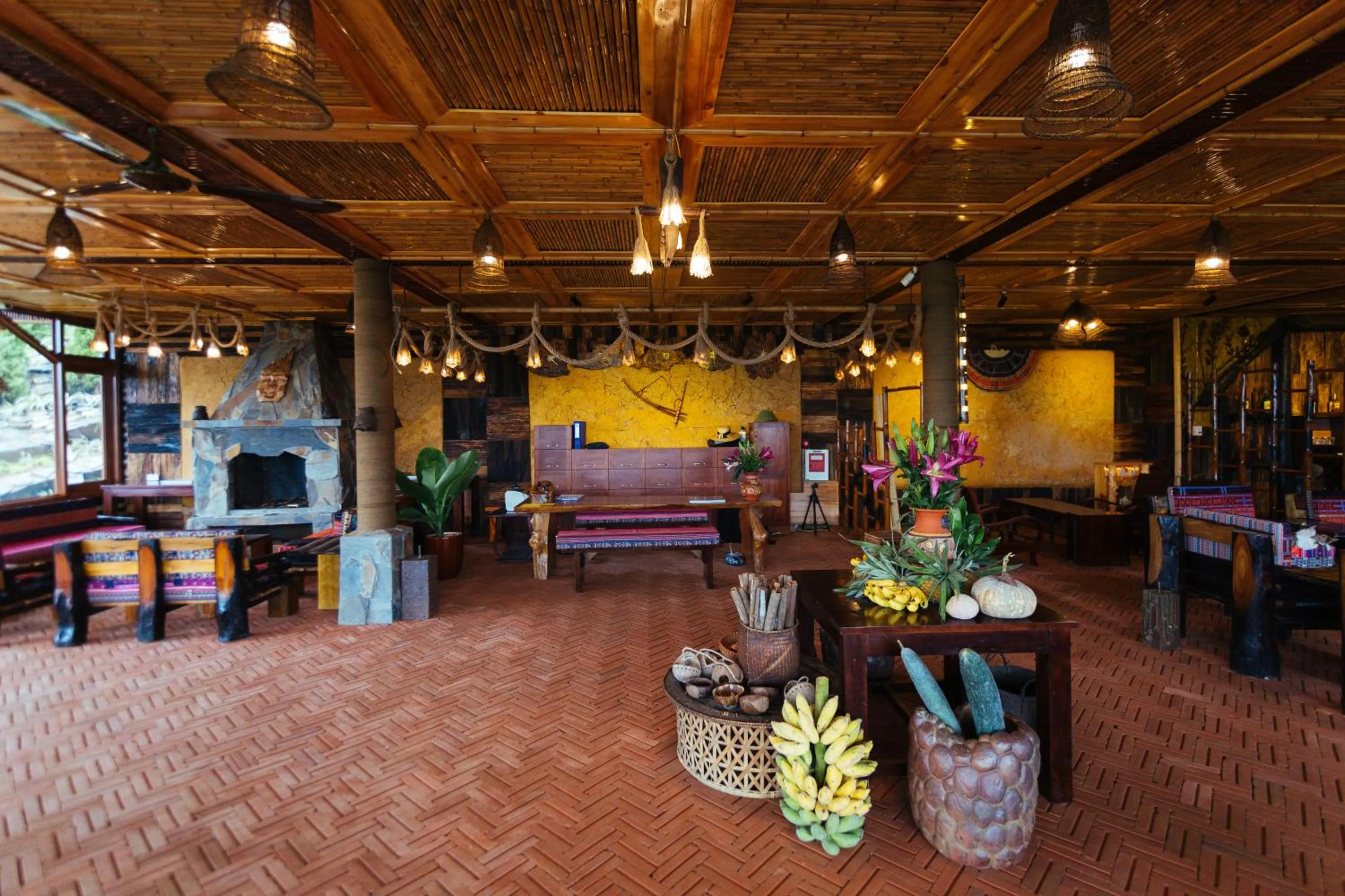 Lobby or reception in Eco Palms House - Sapa Retreat