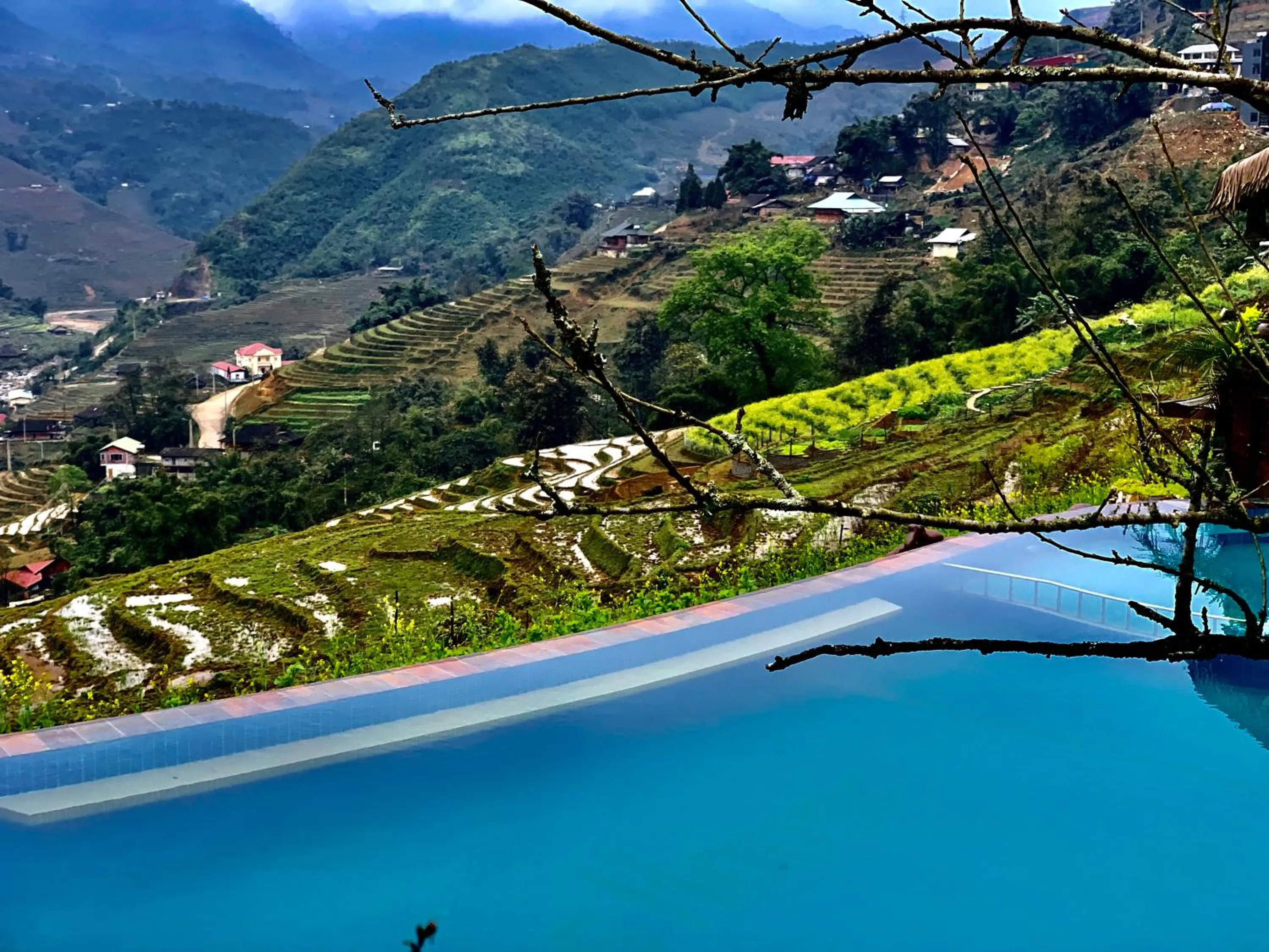Swimming pool in Eco Palms House - Sapa Retreat