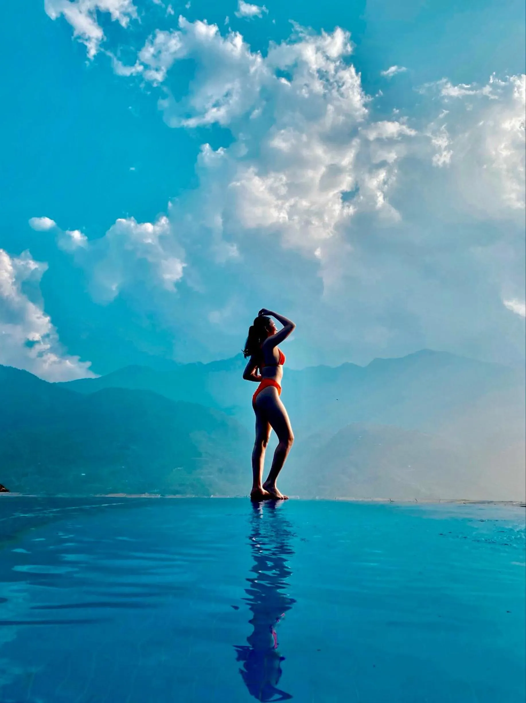 Swimming pool in Eco Palms House - Sapa Retreat