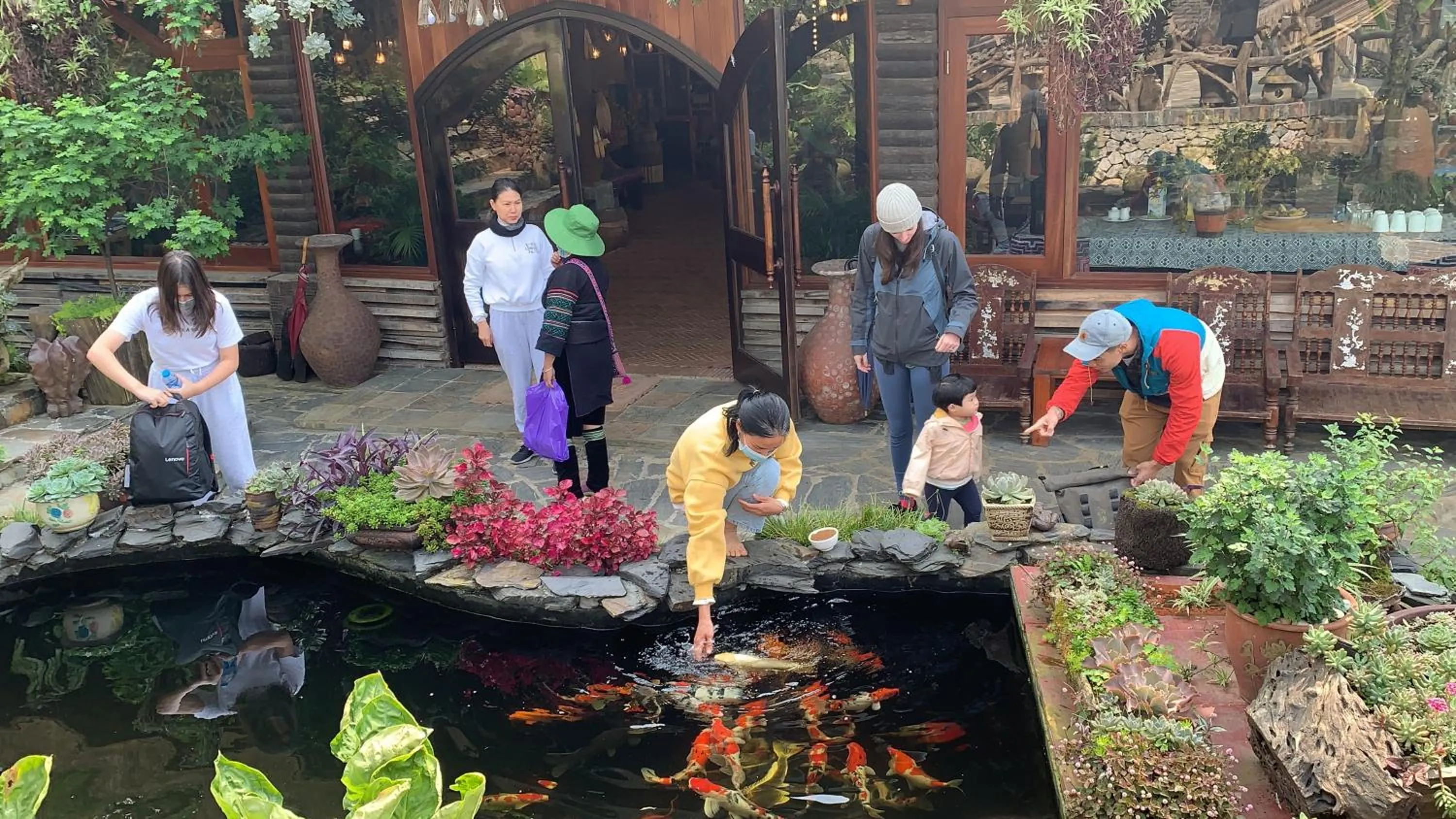 Garden in Eco Palms House - Sapa Retreat
