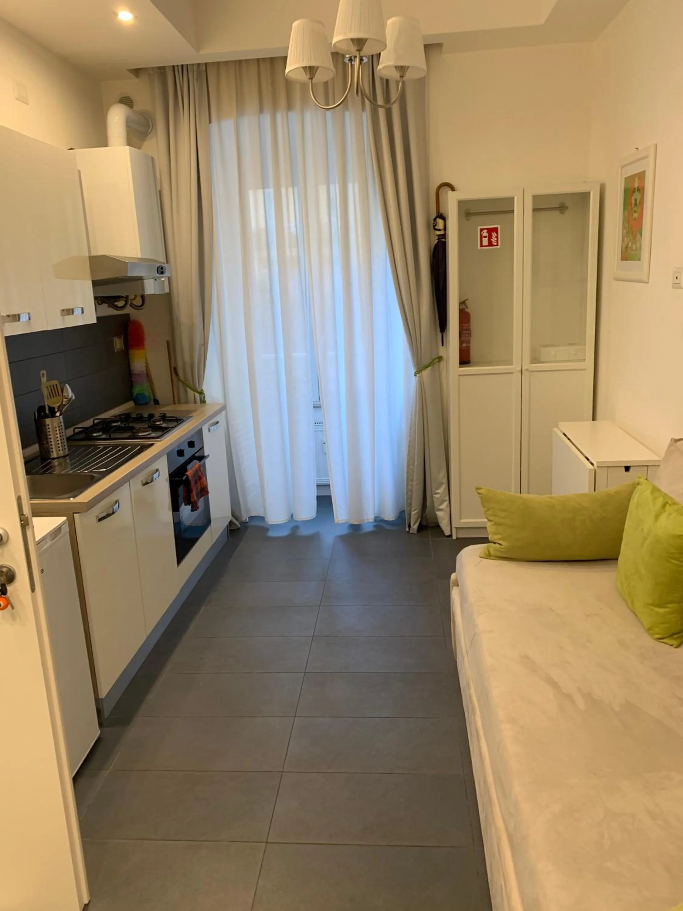 Kitchen or kitchenette, Bed in Rome Together Guest House