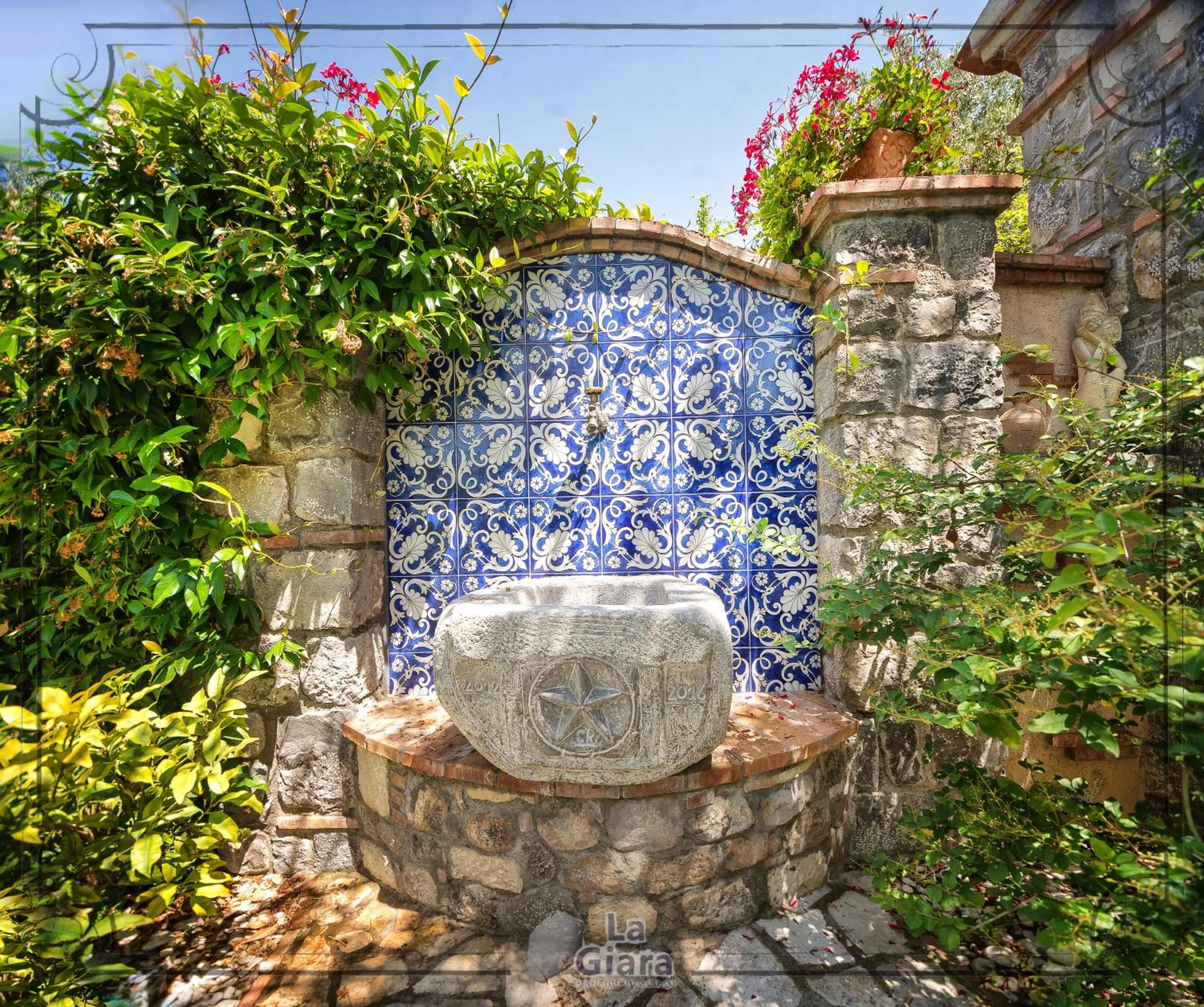 Decorative detail in B&b La Giara